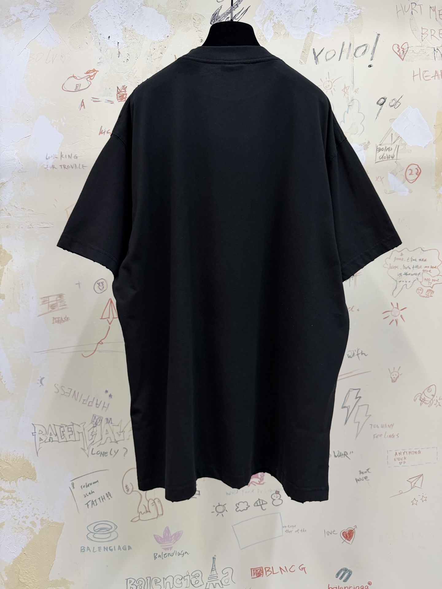 バレンシアガ ライトニングタワーTシャツ ブラック 画像 8