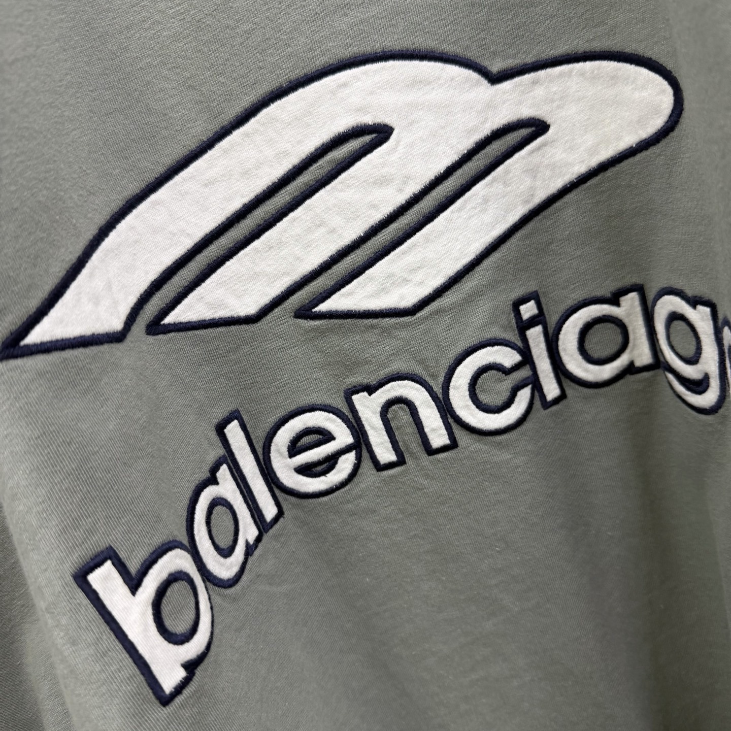 バレンシアガ 3B Football スポーツTシャツ グレー 画像 6