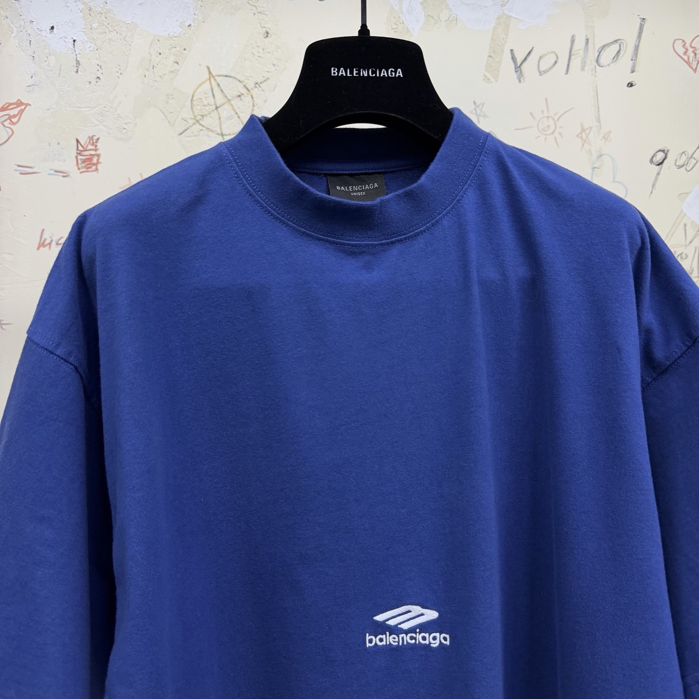 バレンシアガ スキー 3BロゴTシャツ ブルー 詳細画像 2