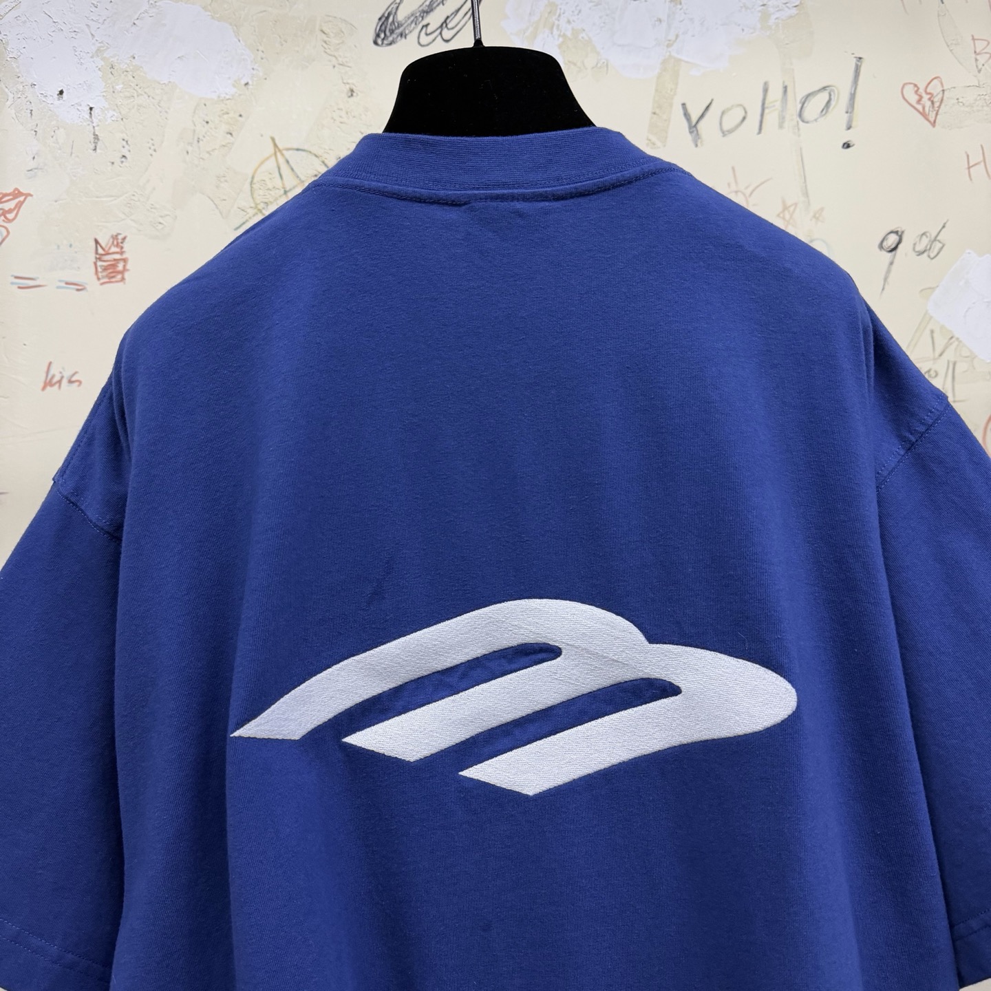 バレンシアガ スキー 3BロゴTシャツ ブルー 画像 5