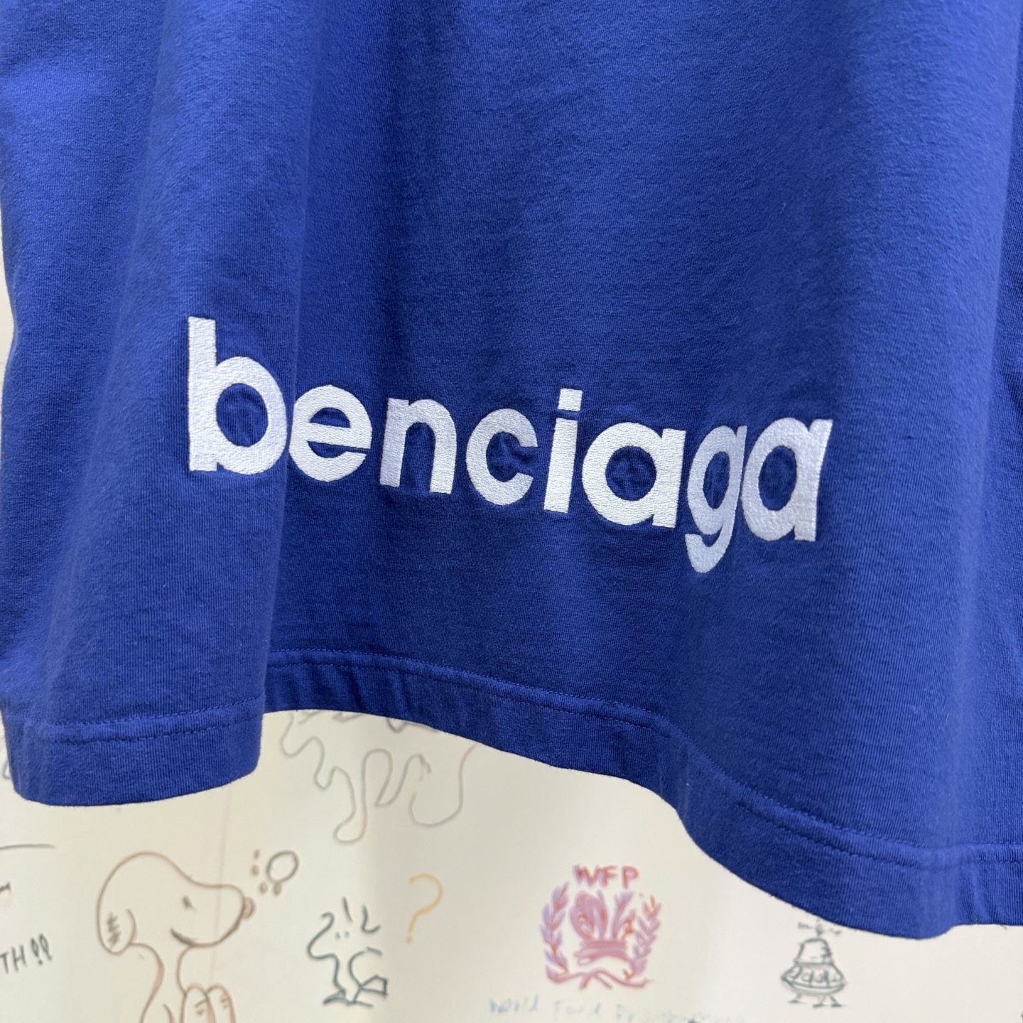 バレンシアガ スキー 3BロゴTシャツ ブルー 画像 6