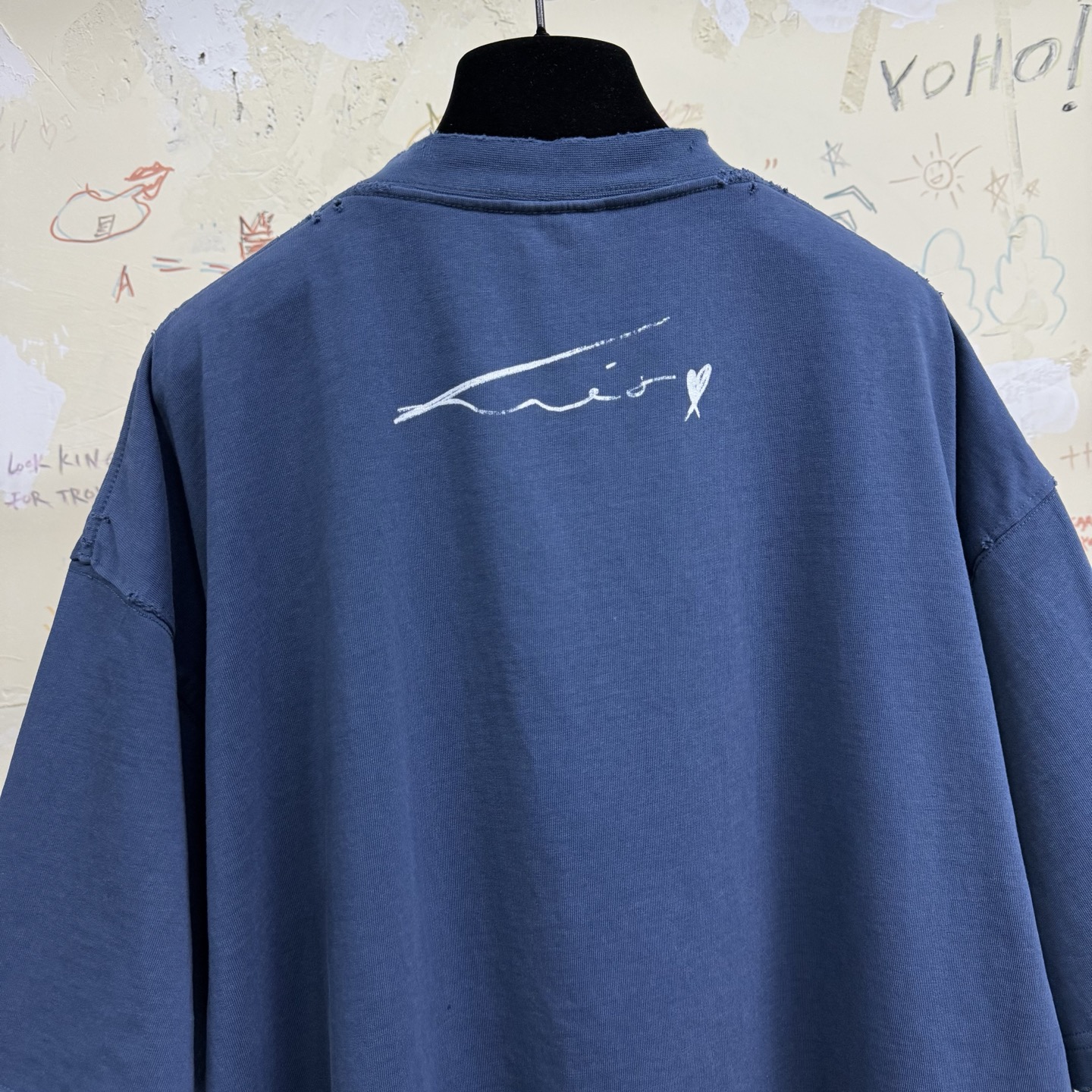 バレンシアガ PPKrit アンバサダー ポートレートTシャツ ブルー 画像 7