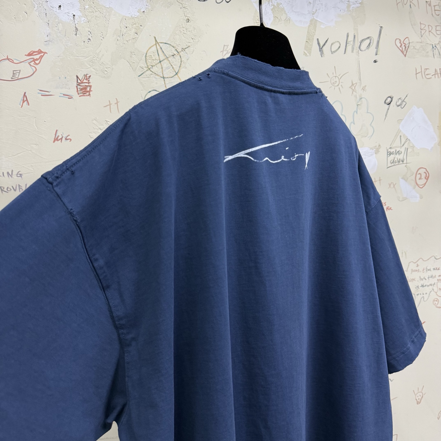 バレンシアガ PPKrit アンバサダー ポートレートTシャツ ブルー 画像 8