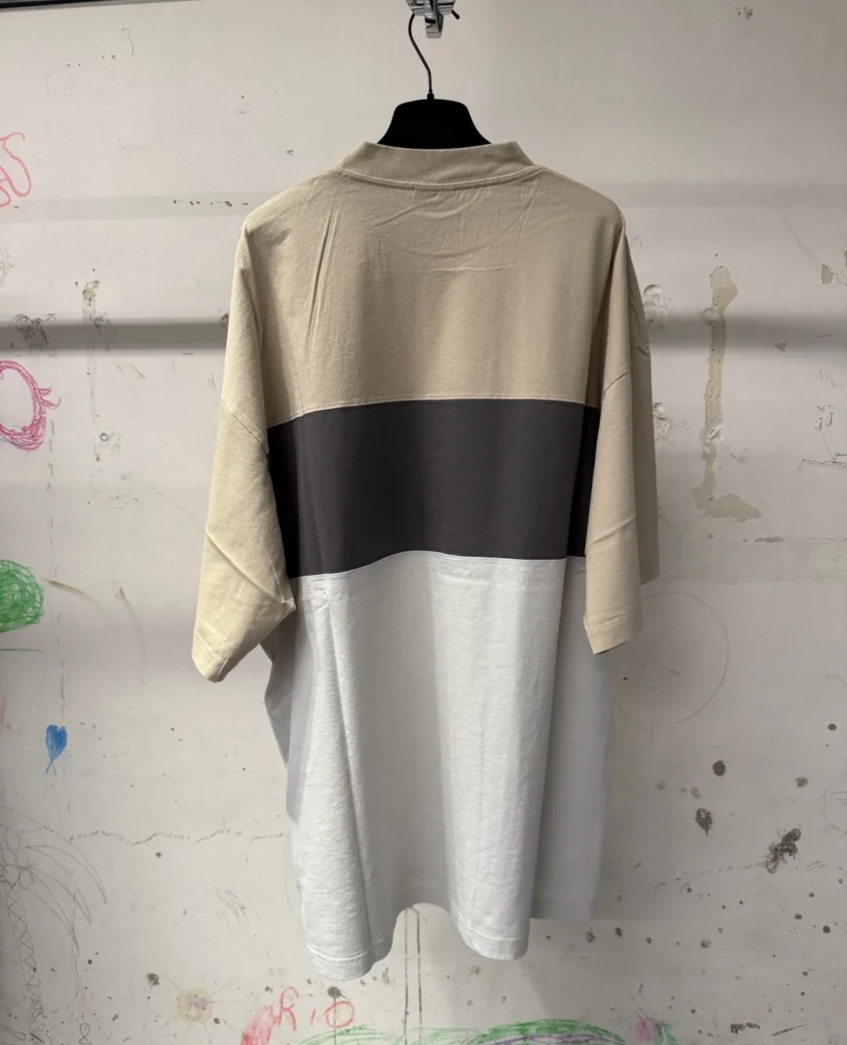 バレンシアガ ダブルリング トリコロールTシャツ ホワイト 画像 7