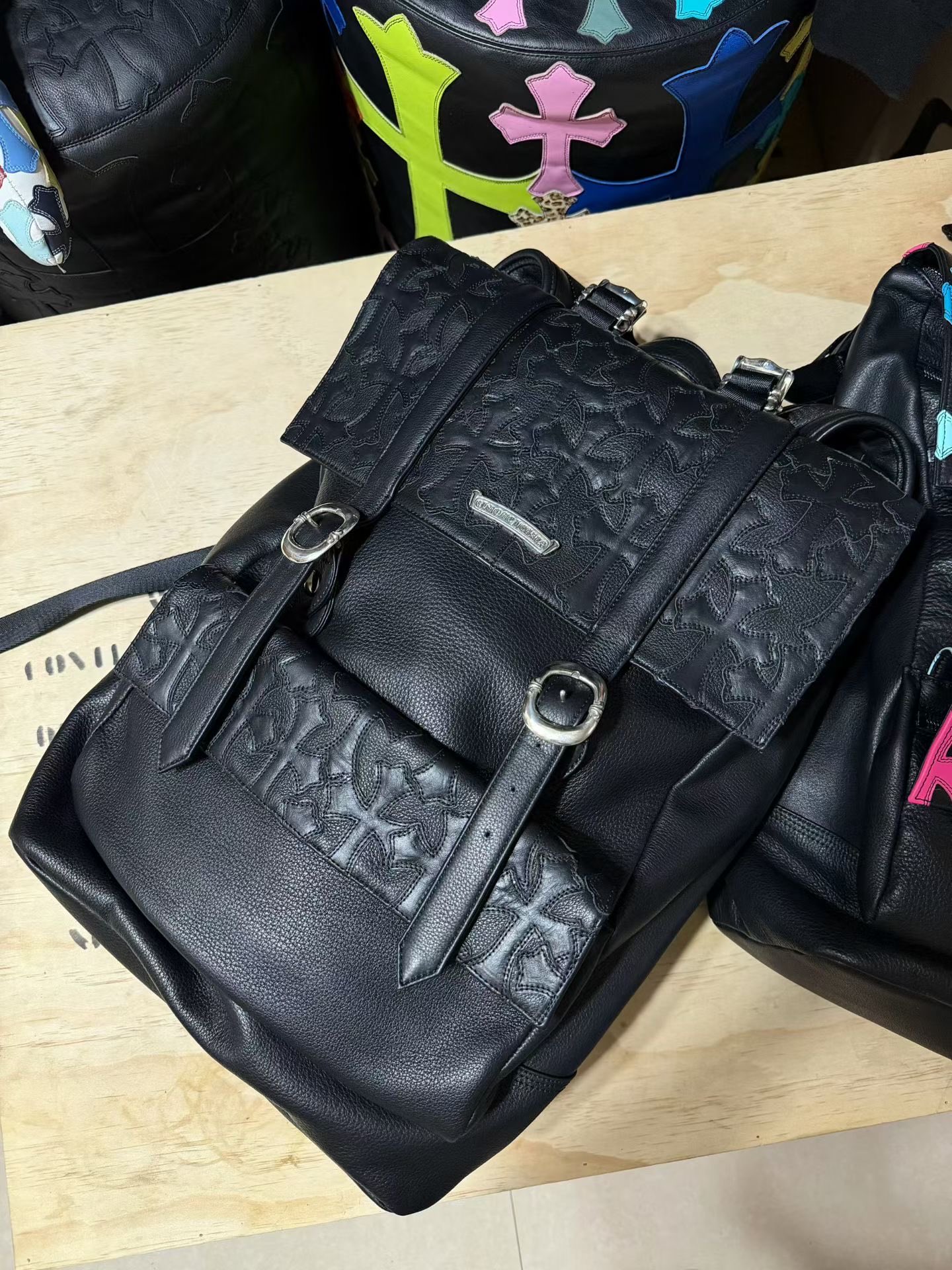 クロムハーツ マルチカラー クロス Patch Buckle バックパック トート 詳細画像 1