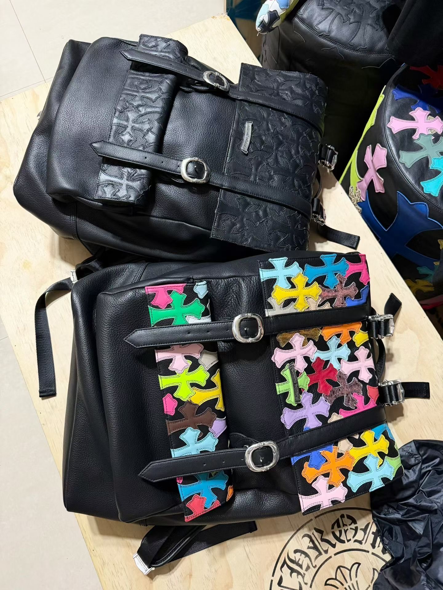 クロムハーツ マルチカラー クロス Patch Buckle バックパック トート 詳細画像 2