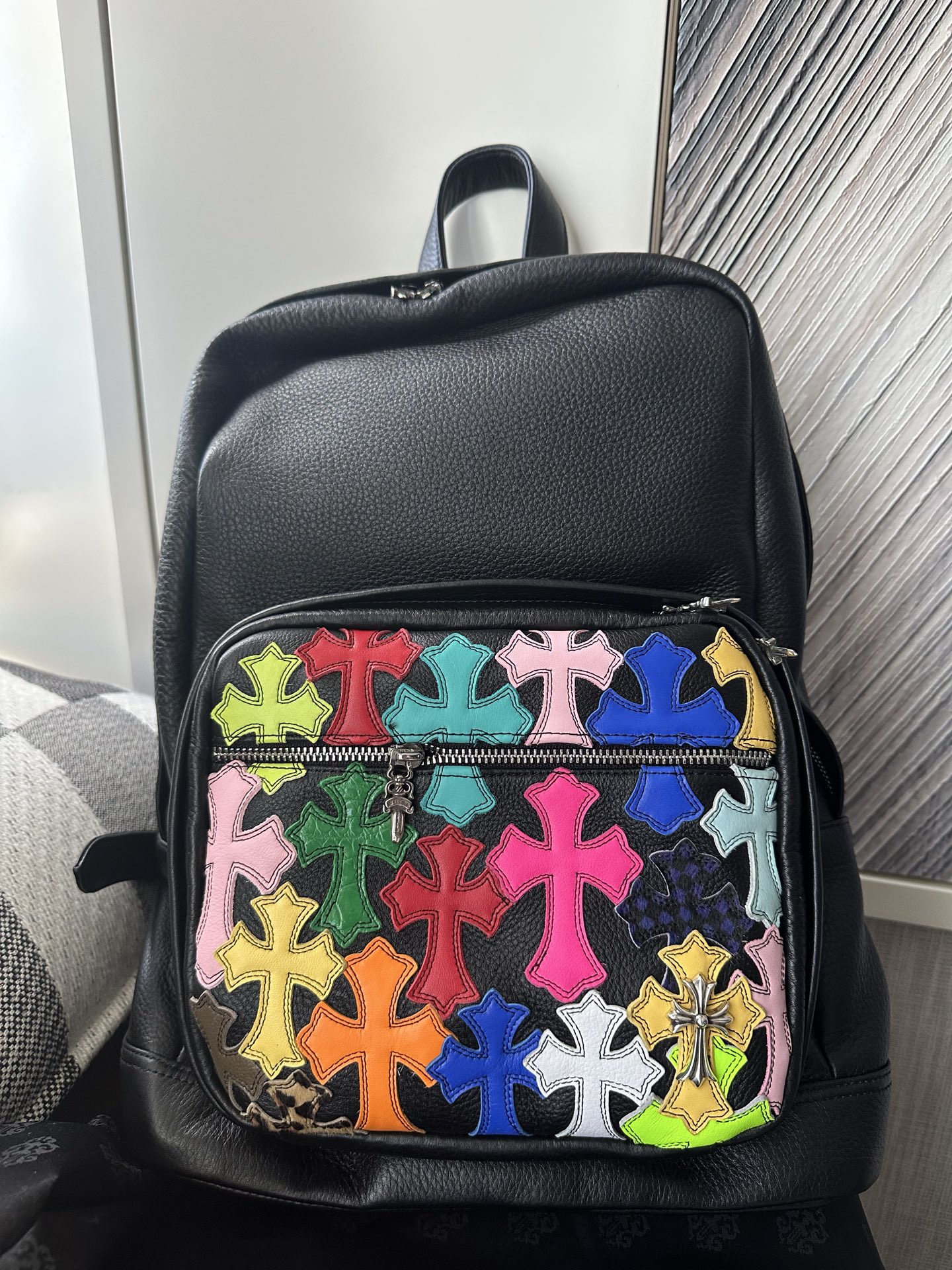 クロムハーツ マルチカラー クロス Patch Front Pocket バックパック 詳細画像 1