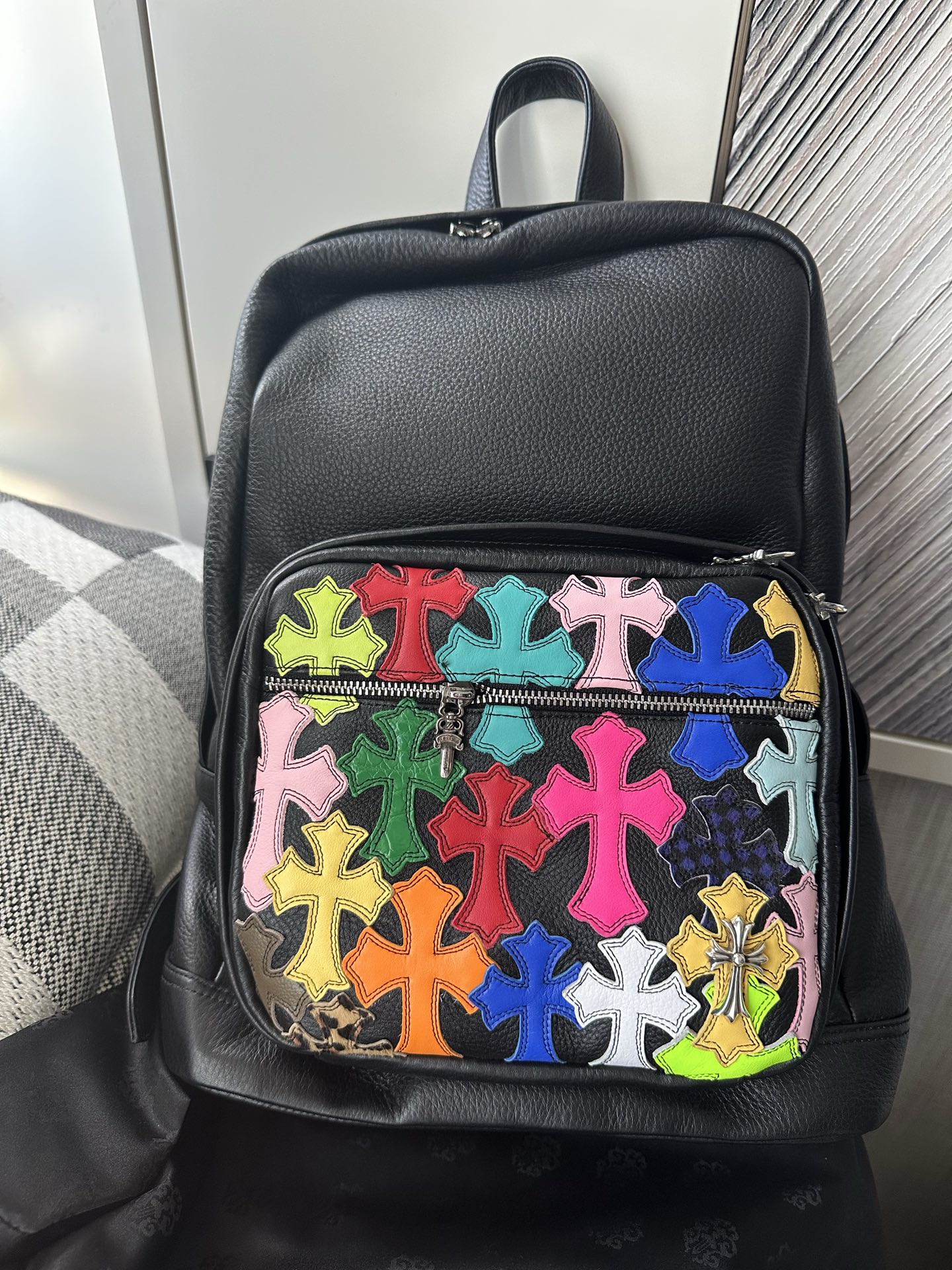 クロムハーツ マルチカラー クロス Patch Front Pocket バックパック 詳細画像 2