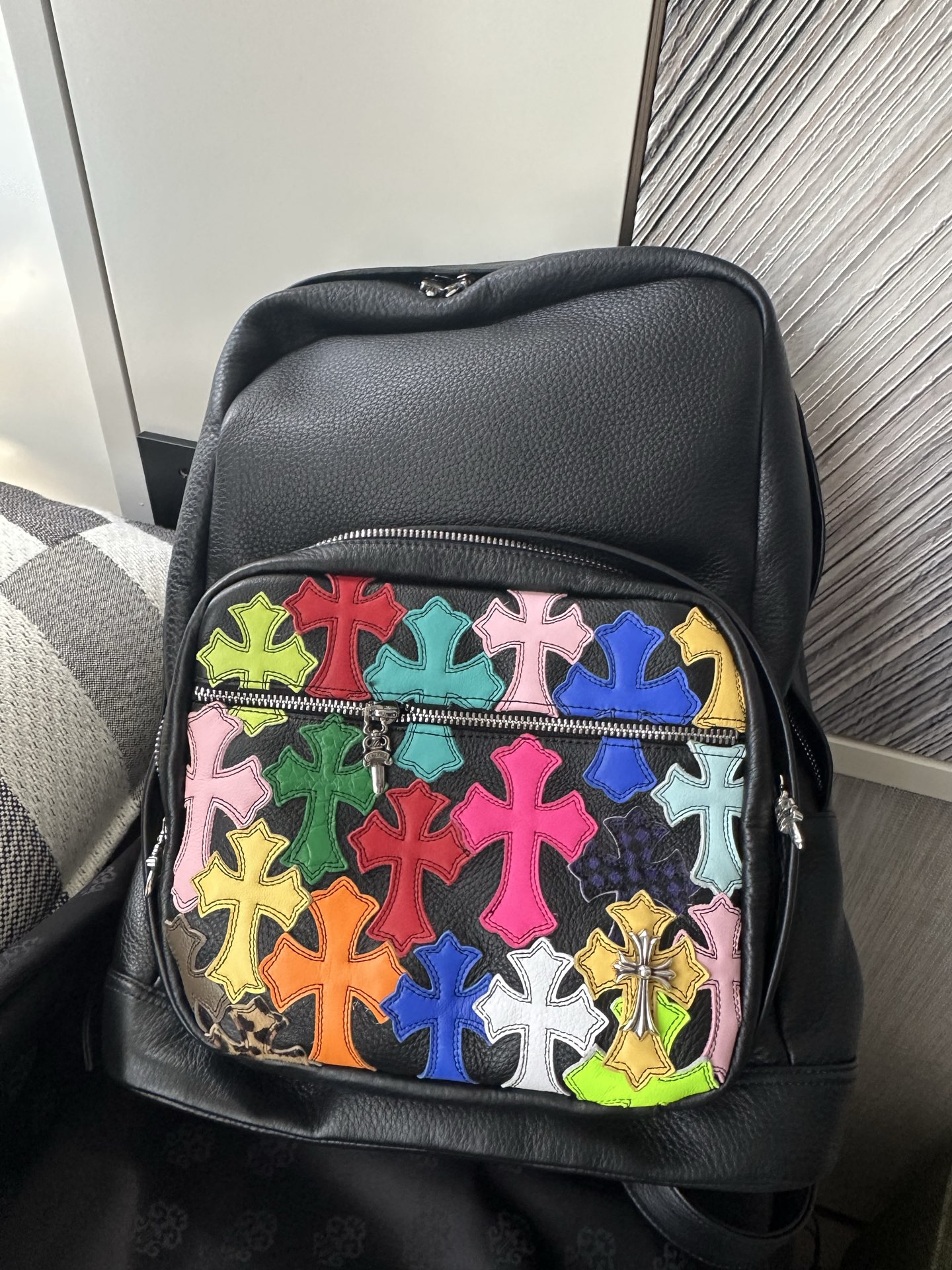 クロムハーツ マルチカラー クロス Patch Front Pocket バックパック 画像 5