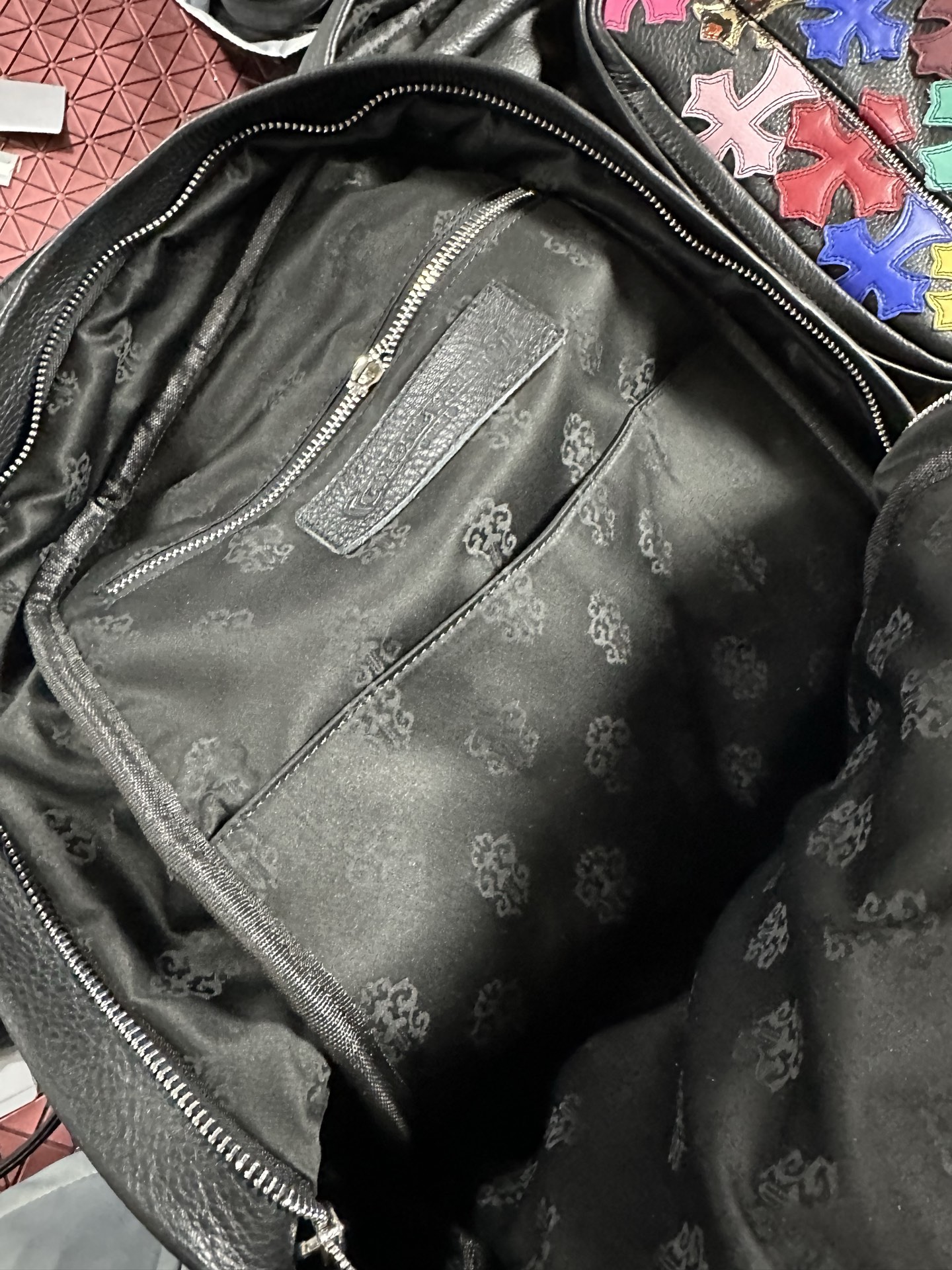 クロムハーツ マルチカラー クロス Patch Front Pocket バックパック 画像 8