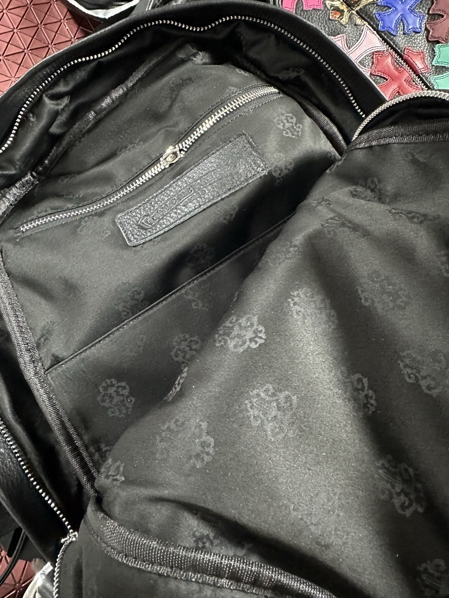 クロムハーツ マルチカラー クロス Patch Front Pocket バックパック 画像 9