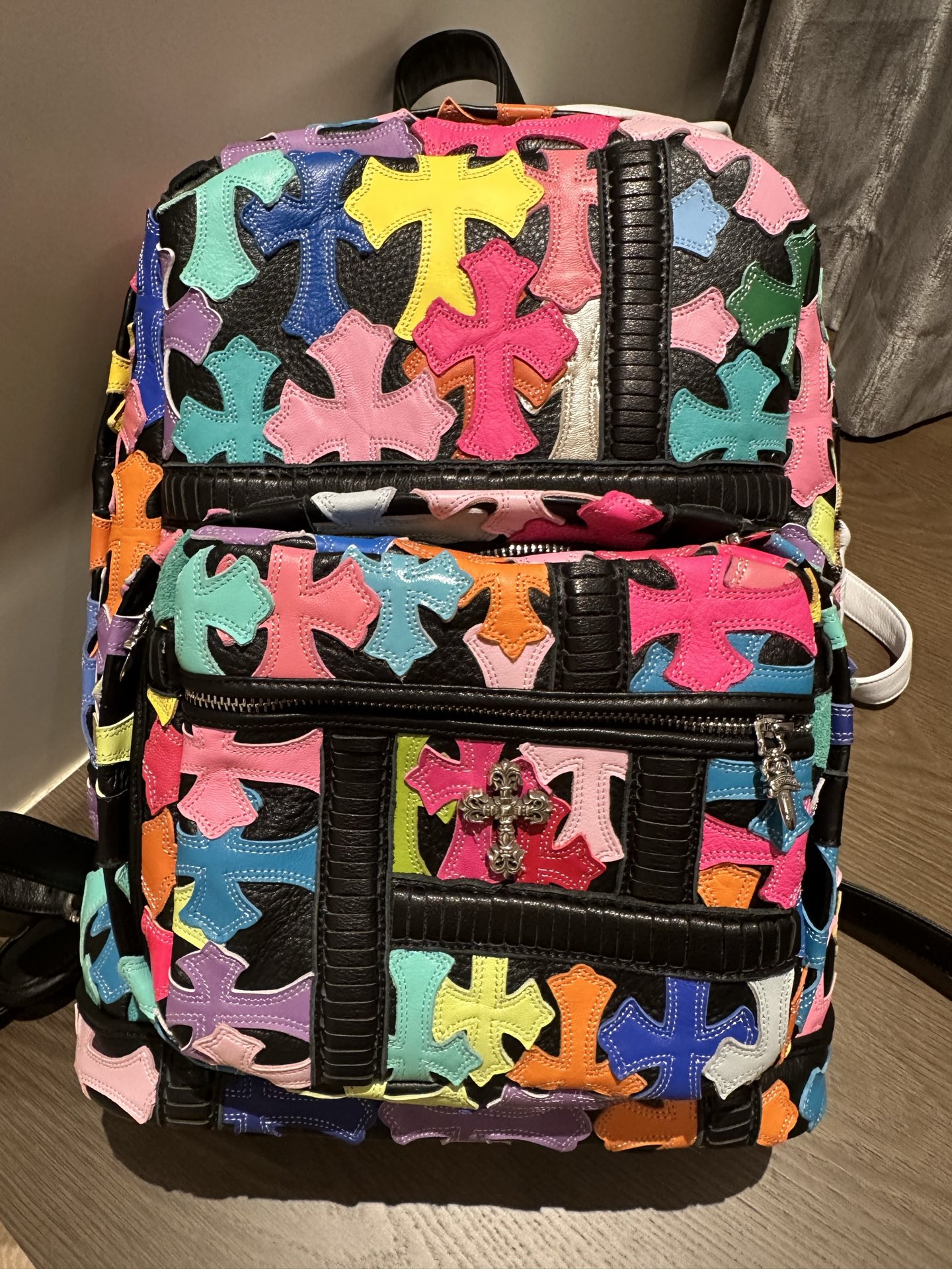 クロムハーツ マルチカラー クロス Patch Round バックパック 画像 5