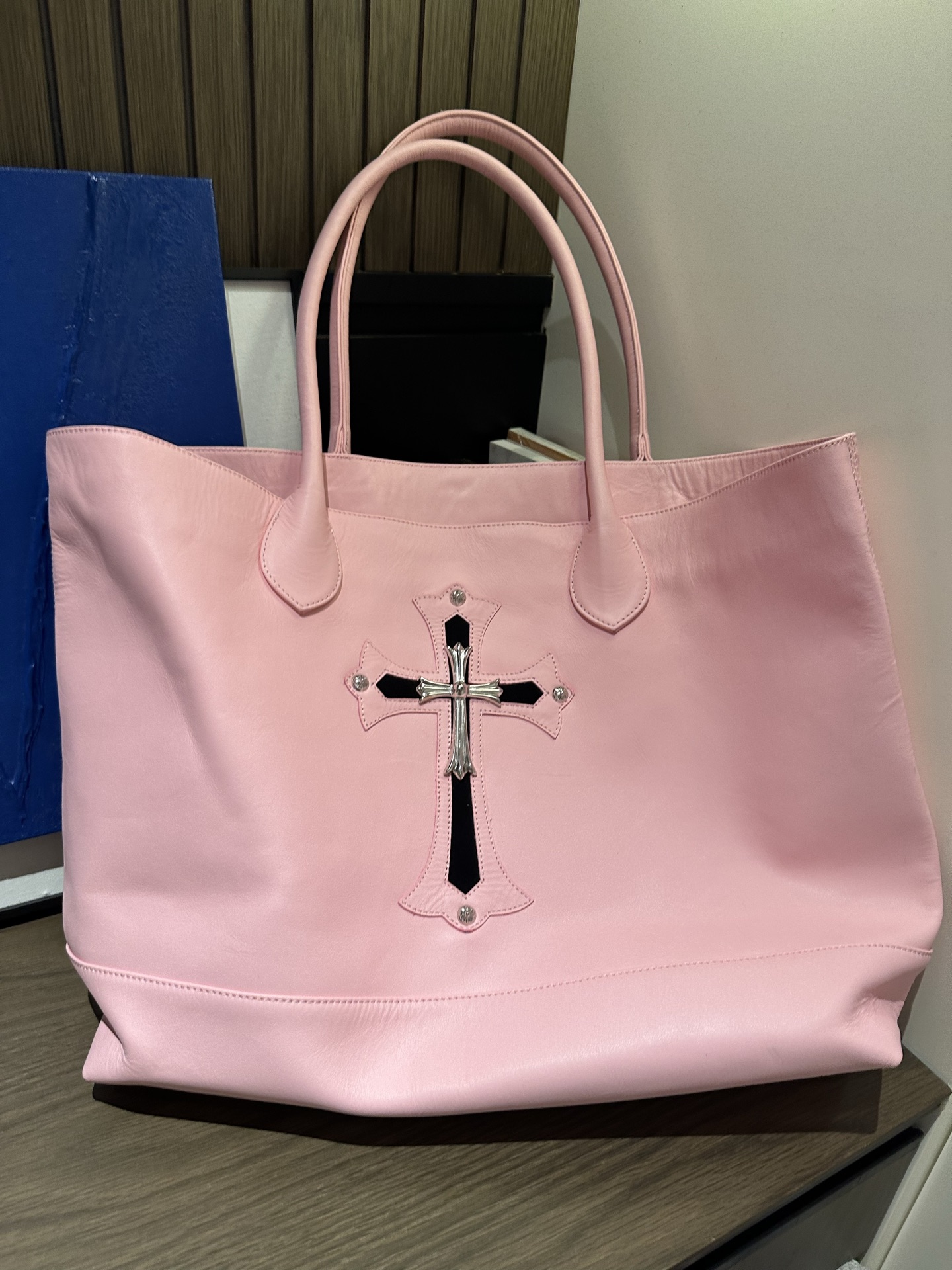 クロムハーツ ピンククロス トートバッグ 画像 5