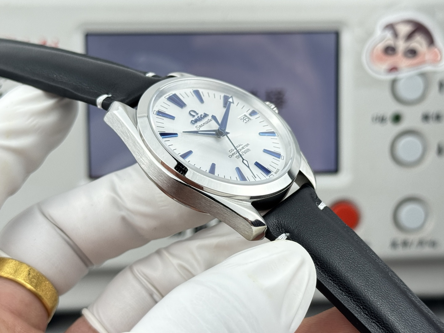 オメガ Seamaster Aqua Terra ウォッチ ホワイト Blue Hand 画像 5