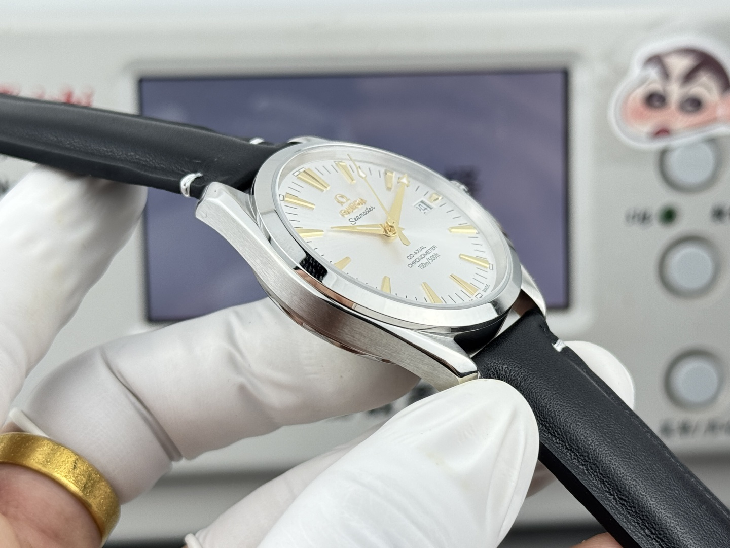 オメガ Seamaster Aqua Terra ウォッチ ホワイト ゴールド Marker 画像 5