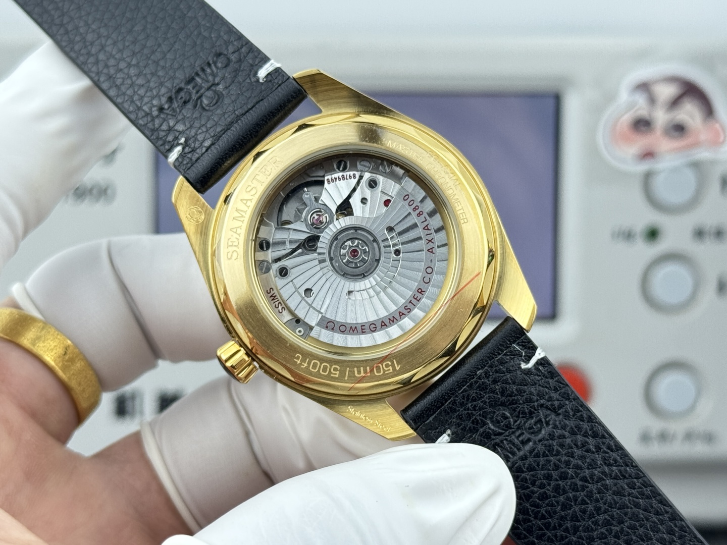 オメガ Seamaster Aqua Terra ウォッチ Champagne ダイヤル ゴールド ケース 画像 7