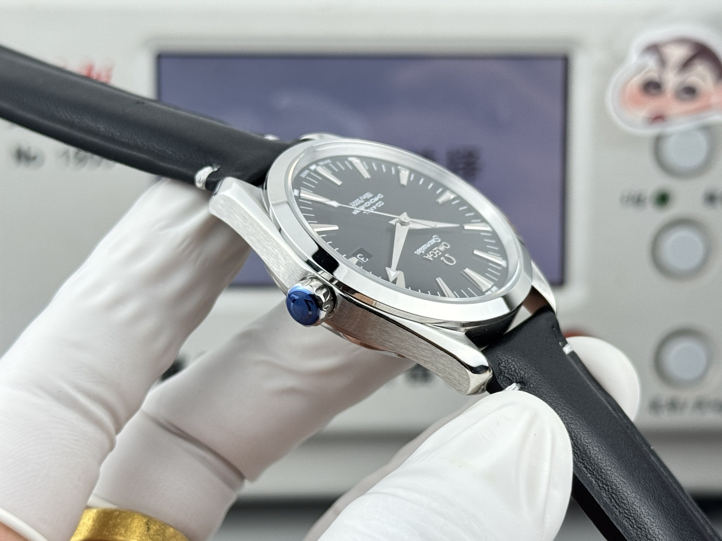 オメガ Seamaster Aqua Terra ウォッチ ブラック ダイヤル シルバー ケース 画像 6