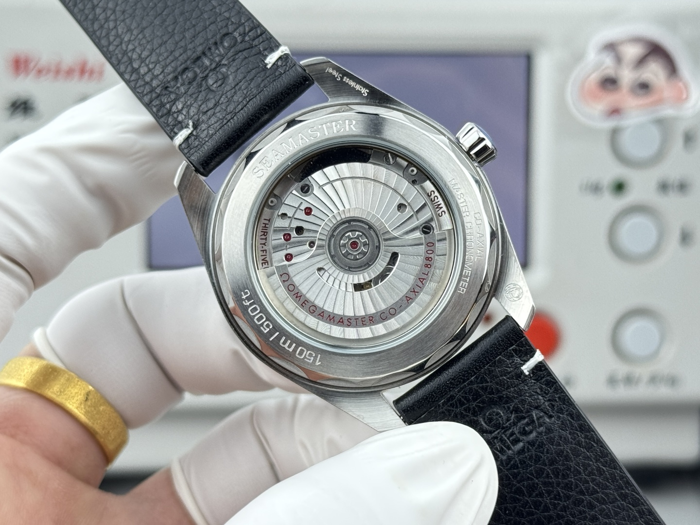 オメガ Seamaster Aqua Terra ウォッチ ブラック ダイヤル シルバー ケース 画像 7