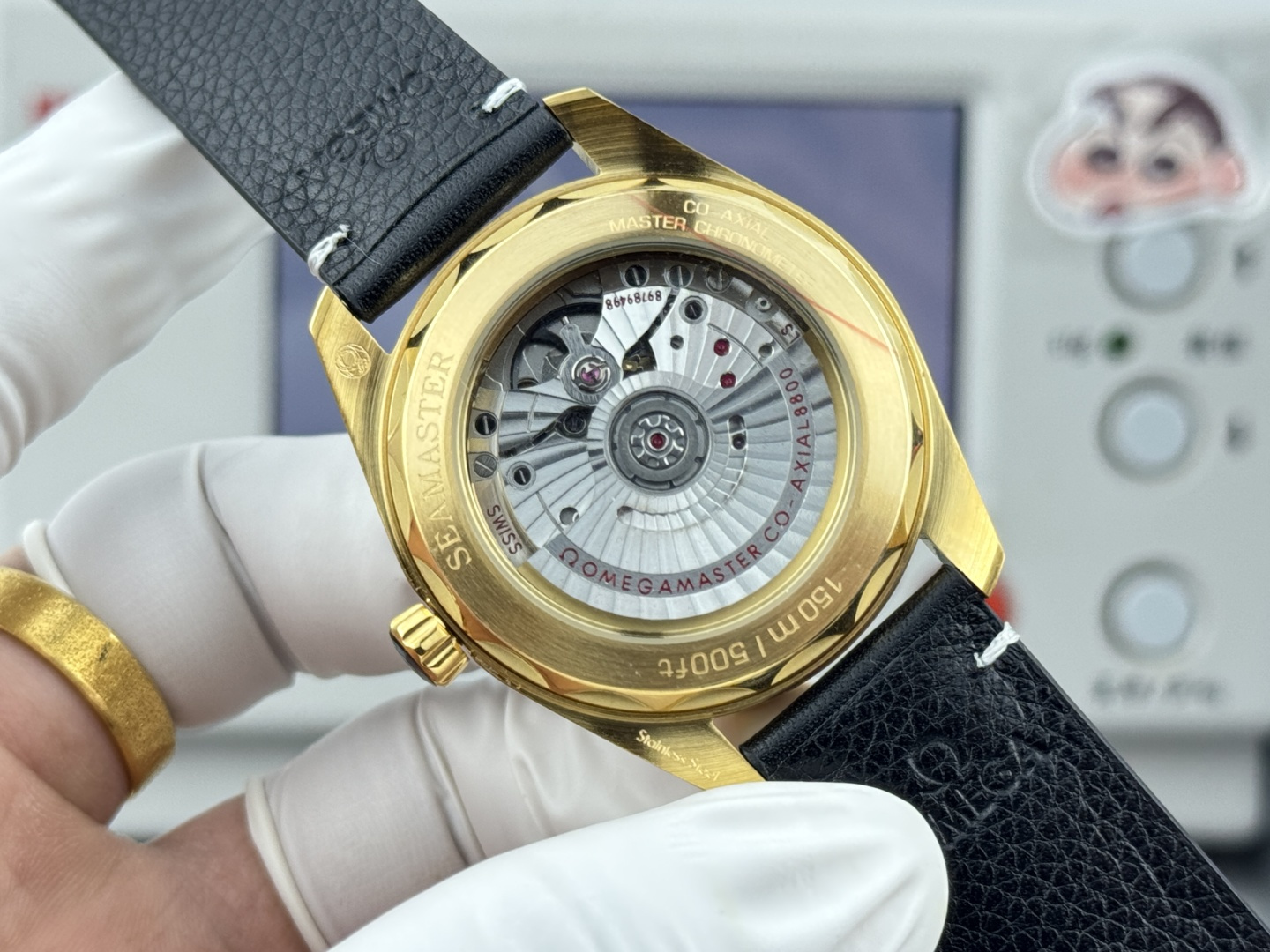 オメガ Seamaster Aqua Terra ウォッチ Blue ダイヤル ゴールド ケース 画像 7