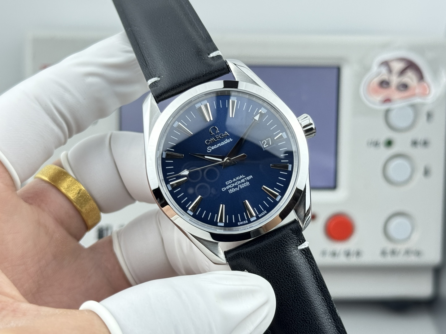 オメガ Seamaster Aqua Terra ウォッチ Blue ダイヤル シルバー ケース 詳細画像 1