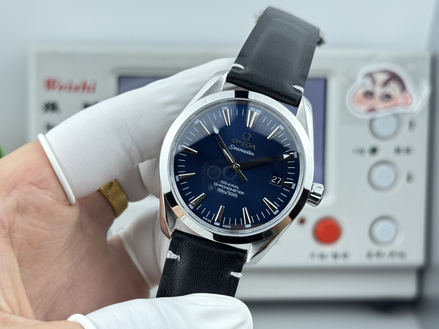 オメガ Seamaster Aqua Terra ウォッチ Blue ダイヤル シルバー ケース 詳細画像 2