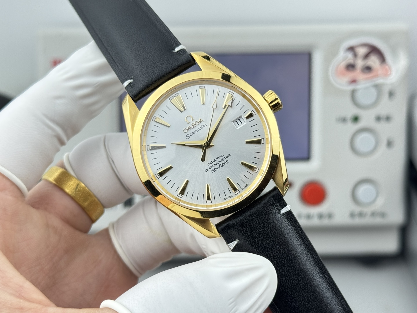オメガ Seamaster Aqua Terra ウォッチ ホワイト ゴールド ケース 詳細画像 1