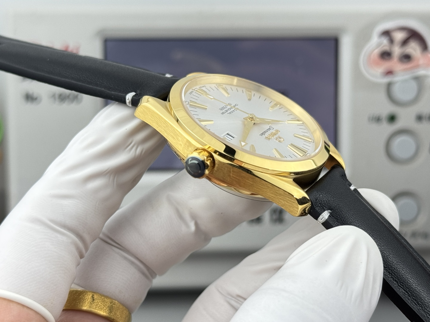 オメガ Seamaster Aqua Terra ウォッチ ホワイト ゴールド ケース 画像 6