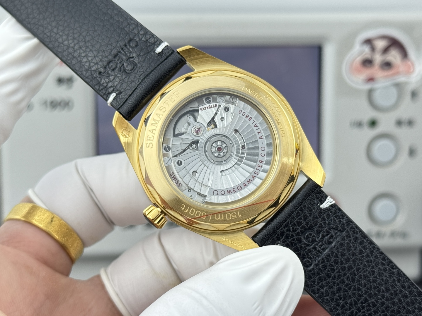 オメガ Seamaster Aqua Terra ウォッチ ホワイト ゴールド ケース 画像 7