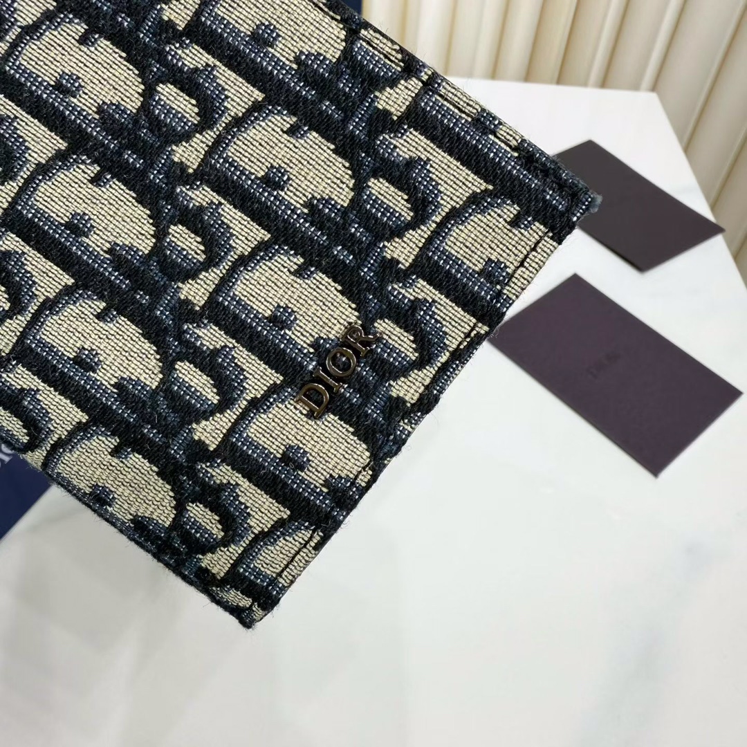 ディオール オブリーク 縦型 ウォレット Beige ブラック 2OBBC002YSE_H05E 詳細画像 3