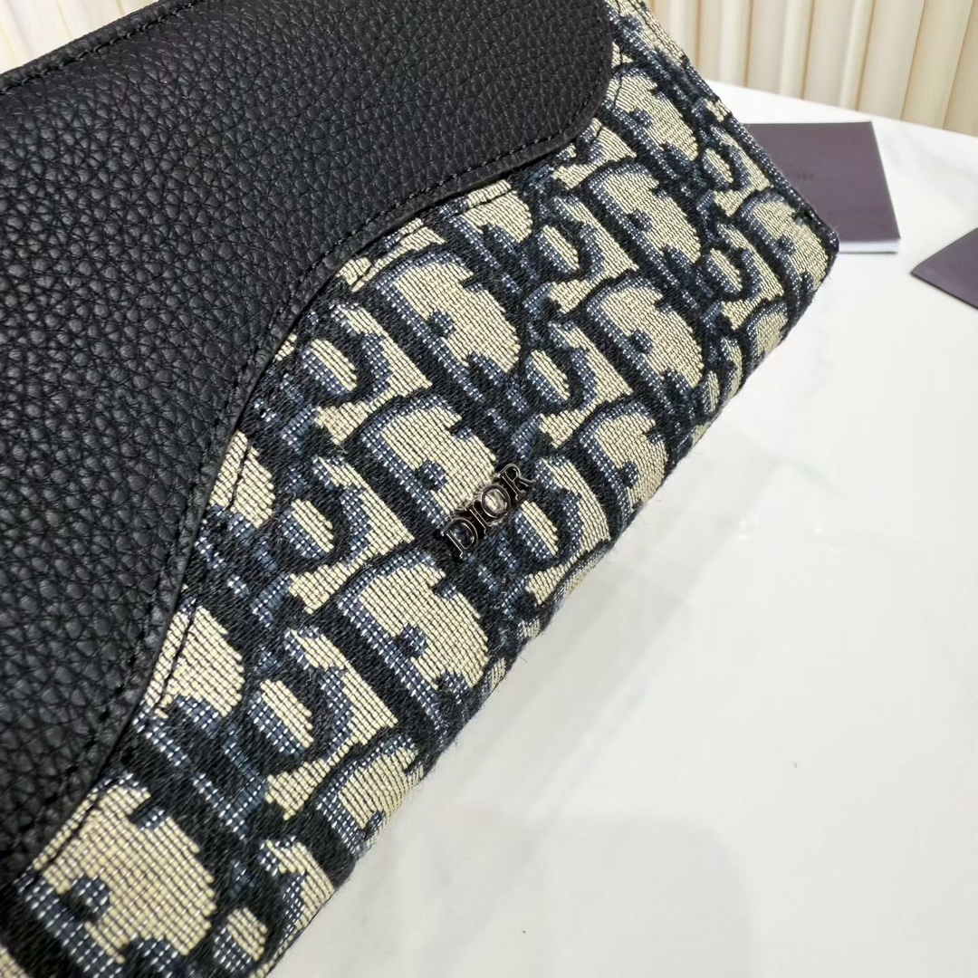 ディオール Saddle ロングジップ ウォレット ブラック 2ADBC315YKS_H03E 詳細画像 3