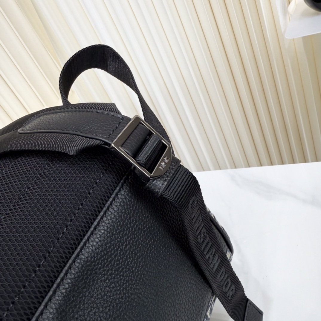 ディオール Saddle バックパック Beige ブラック オブリーク 1ADBA161YKS_H27E 画像 6