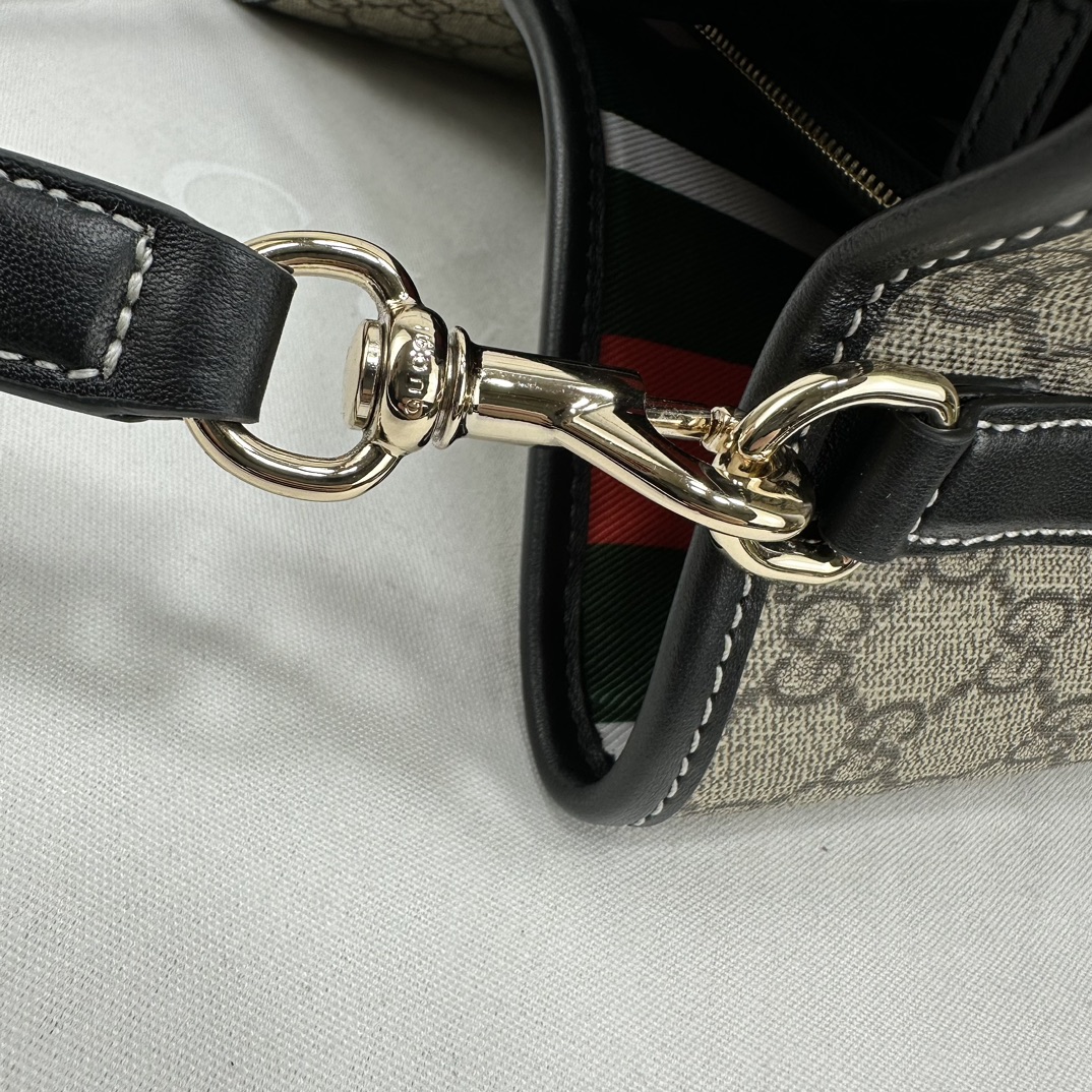 グッチ GG Supreme バケット トート Beige ブラック 815103 画像 7