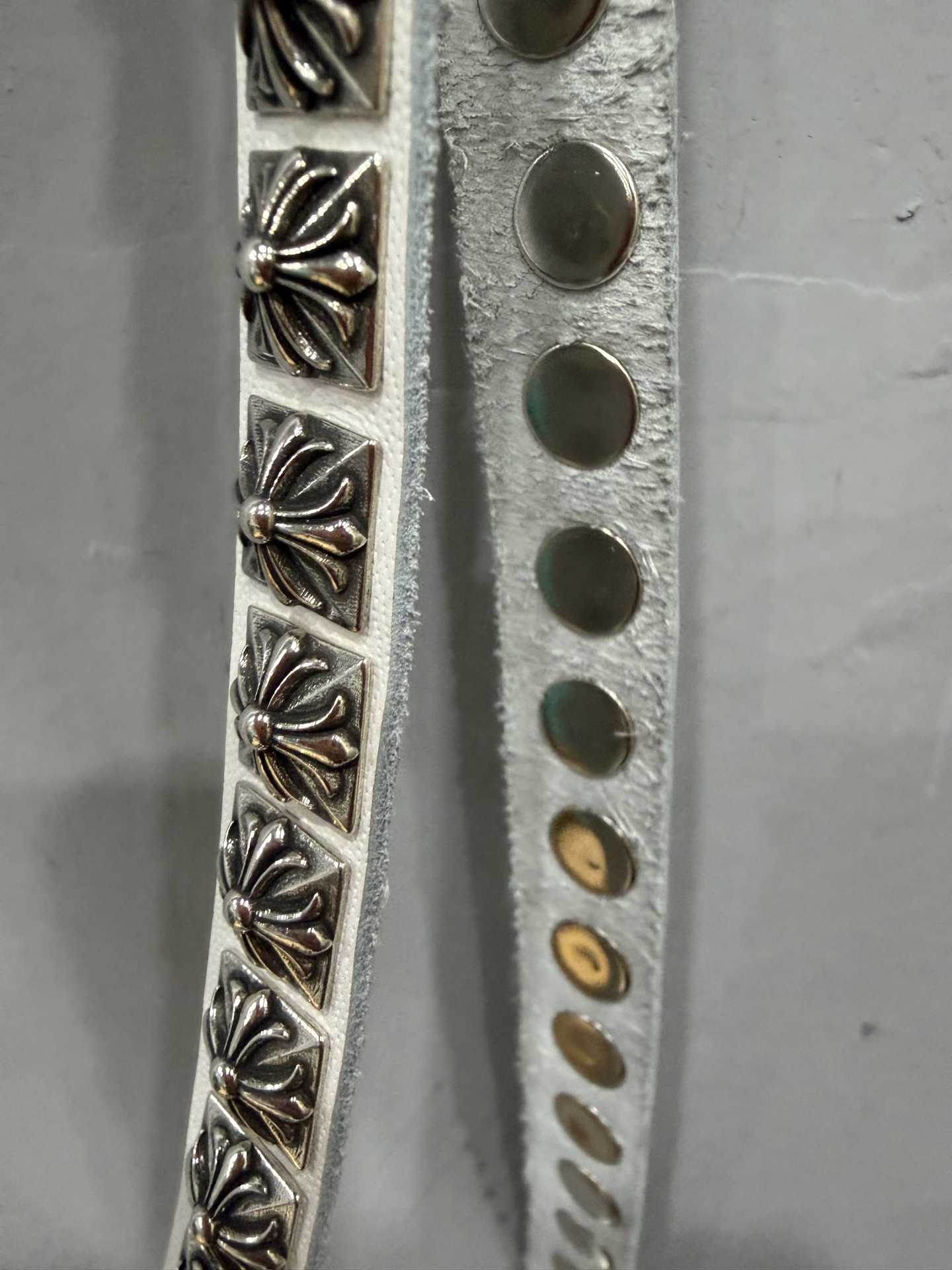 クロムハーツ スタッズ レザーベルト 画像 4