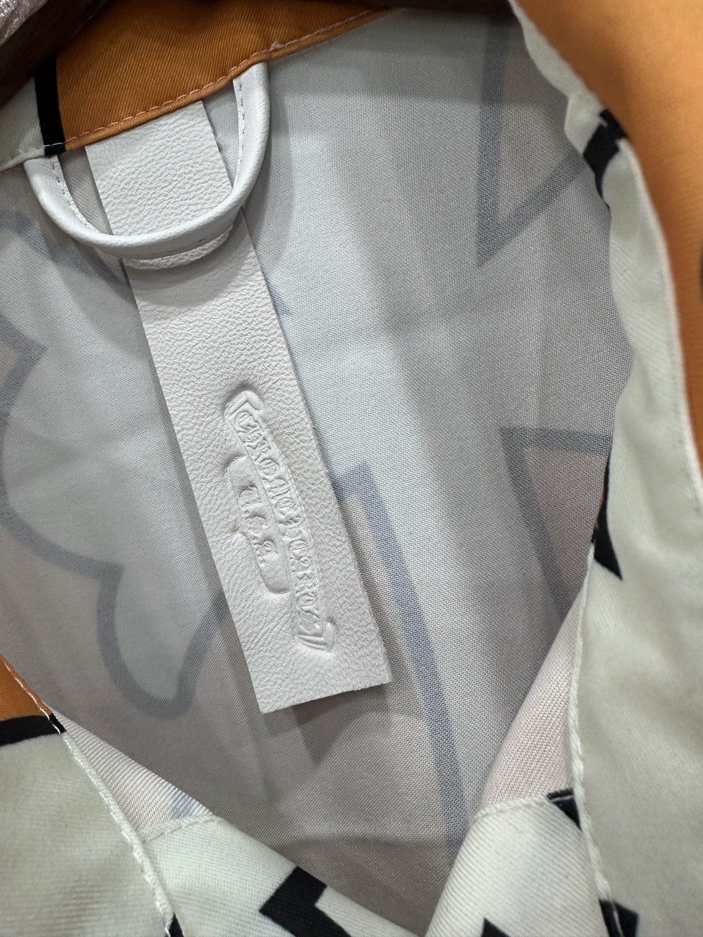 クロムハーツ Plaid Print レザーパッチ シャツ 画像 5