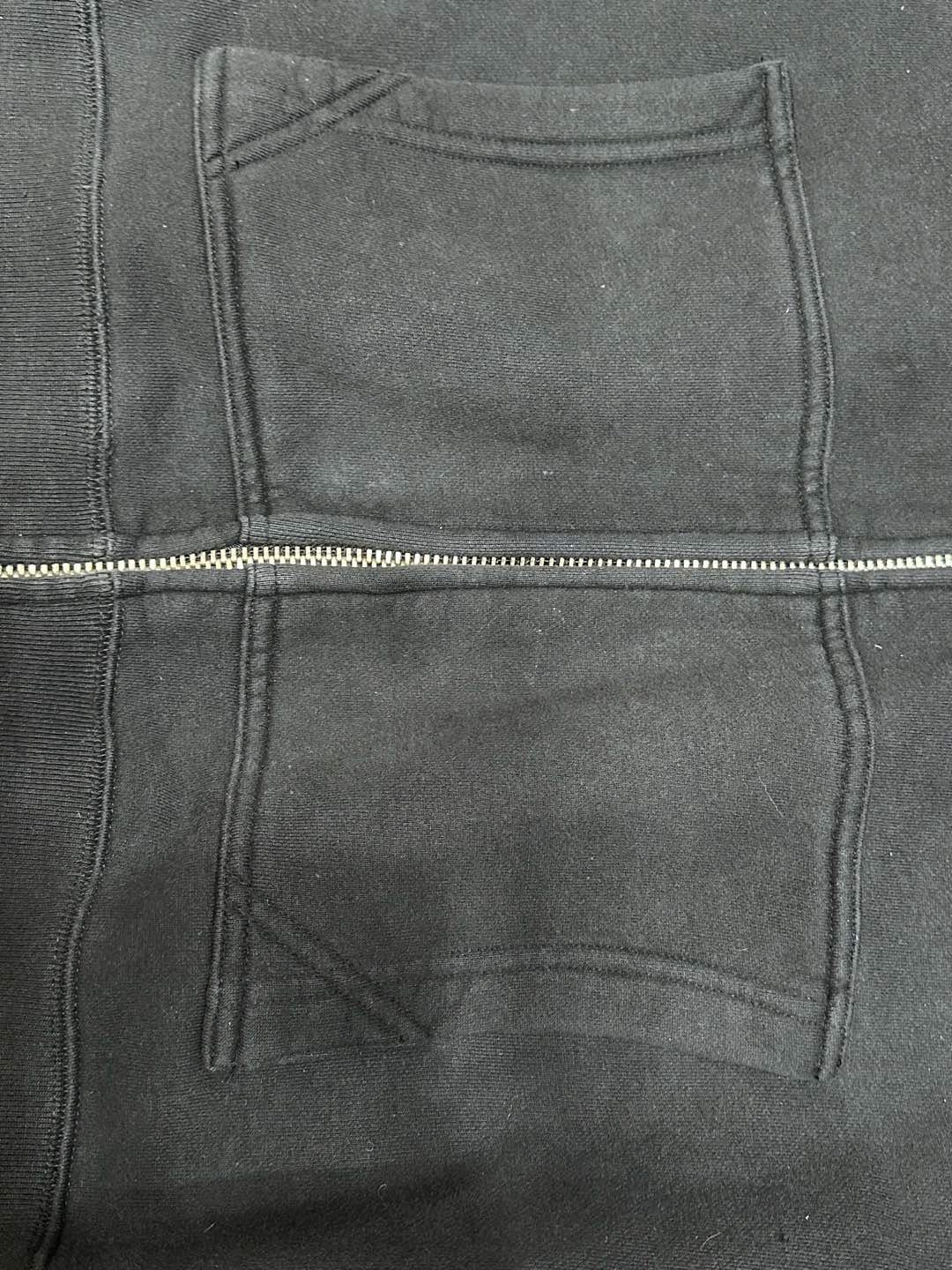 クロムハーツ Leather Patchwork レザーパッチ フーディ ブラック 画像 5