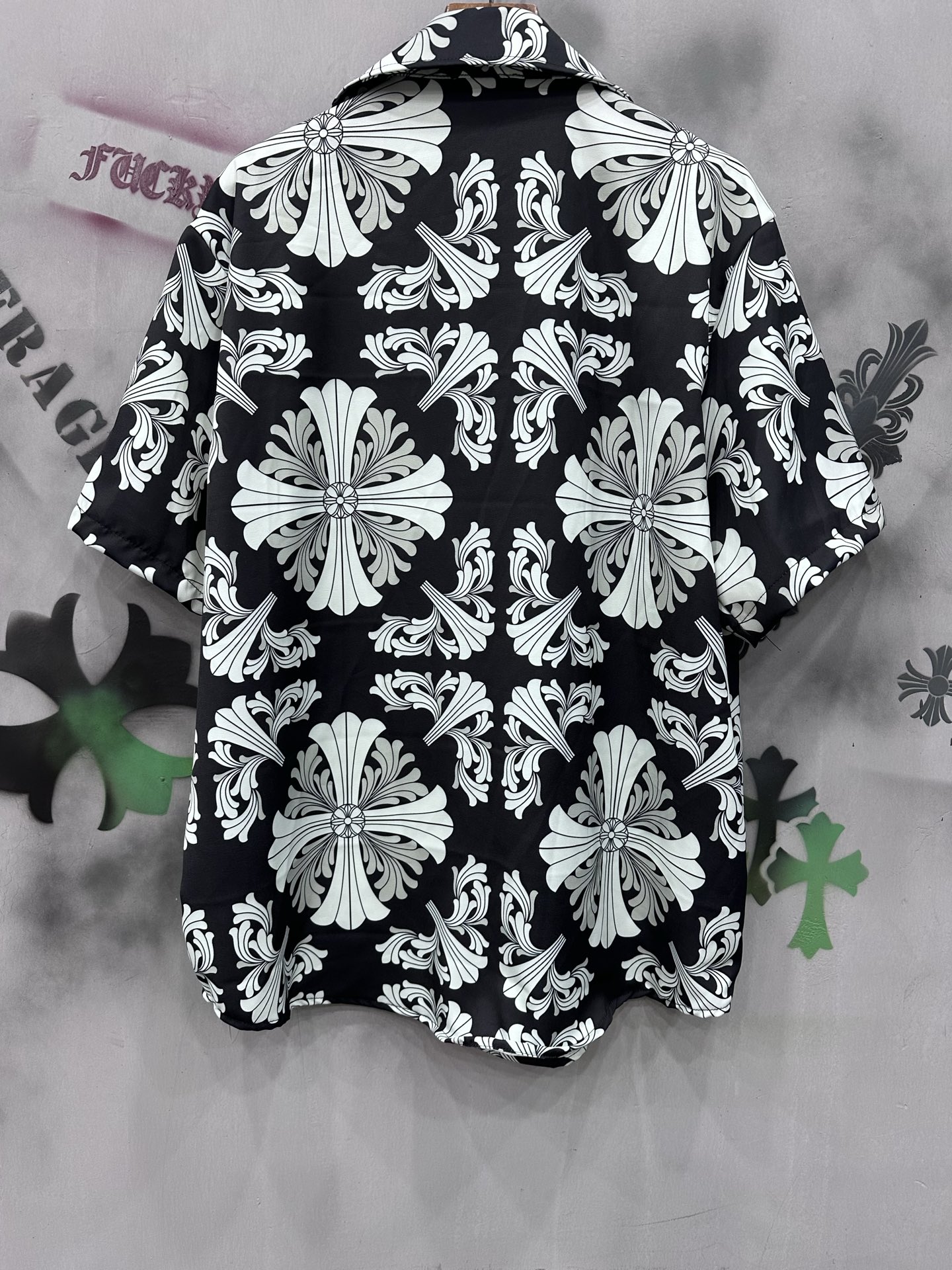 クロムハーツ Print レザーパッチ シャツ 詳細画像 1