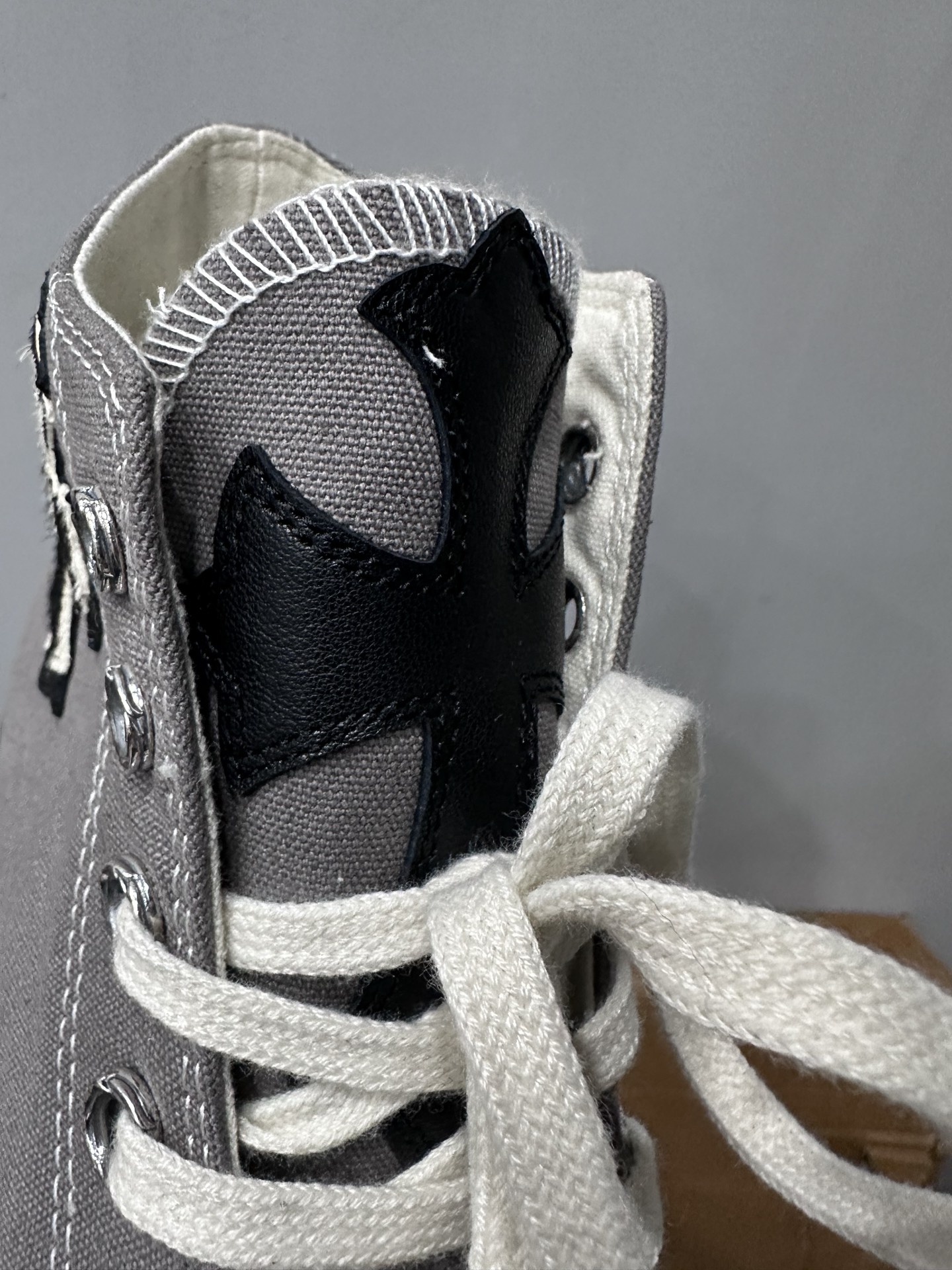クロムハーツ x コンバース Haircalf 1970s High Top スニーカー グレー 詳細画像 3