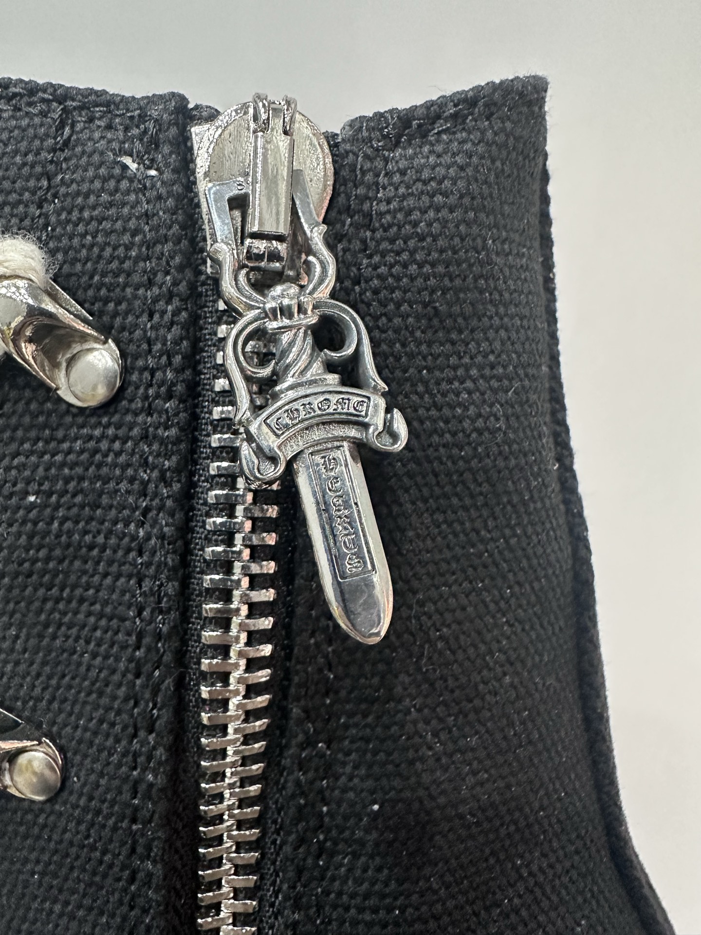 クロムハーツ x Rick Owens DRKSHDW Pentagram Mid スニーカー ブラック 画像 6