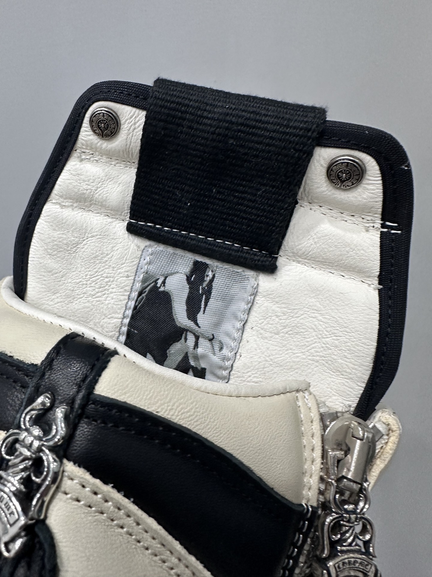 クロムハーツ x リック オウエンス クロス Geobasket High Top スニーカー ブラック 画像 5