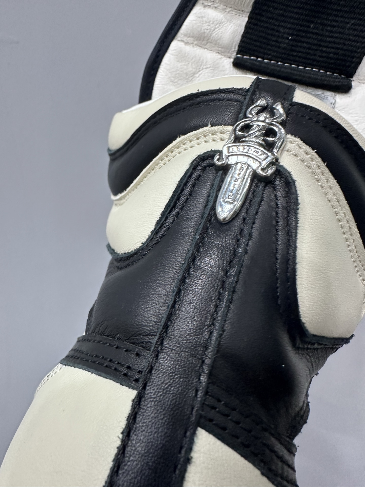 クロムハーツ x リック オウエンス クロス Geobasket High Top スニーカー ブラック 画像 6