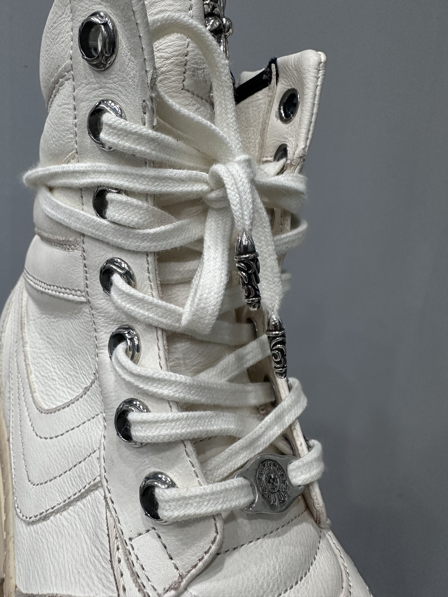 クロムハーツ x リック オウエンス Geobasket High Top スニーカー 画像 5