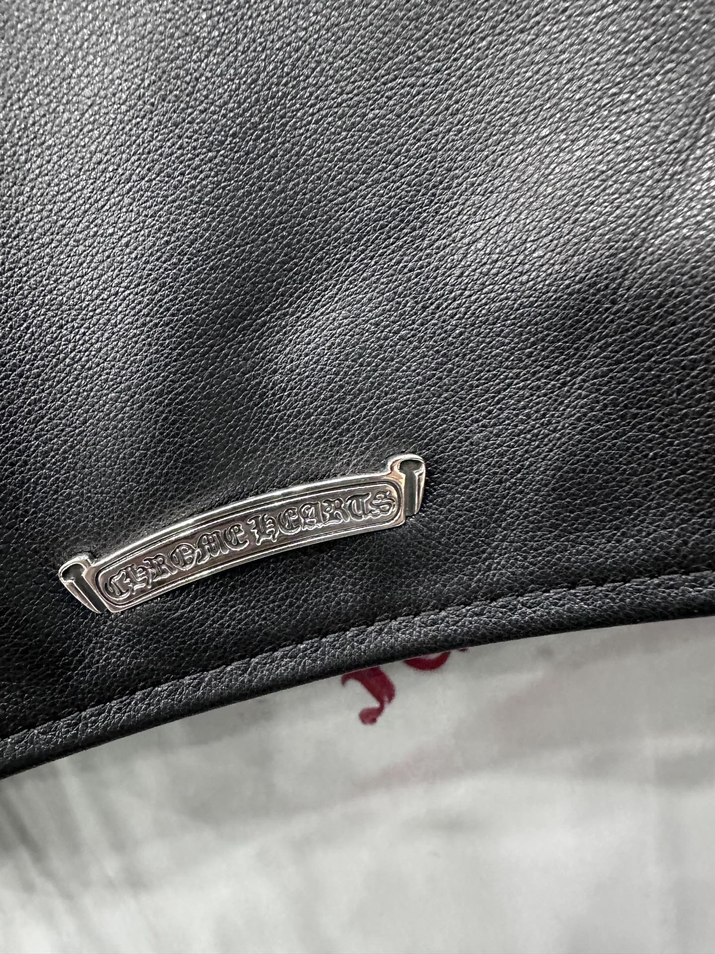 クロムハーツ x エルメス JJ Dean レザー モトジャケット レオパードライニング 画像 8