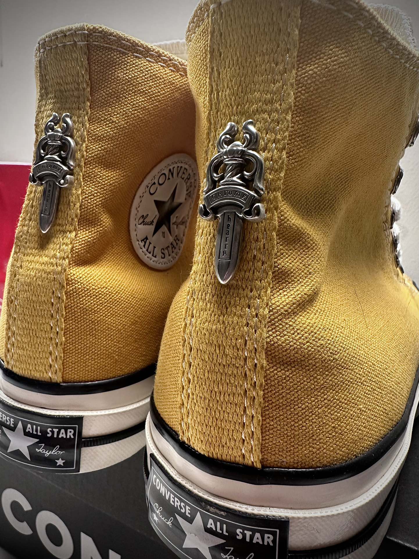 クロムハーツ x コンバース クロス Haircalf 1970s High Top スニーカー マルチカラー 画像 5
