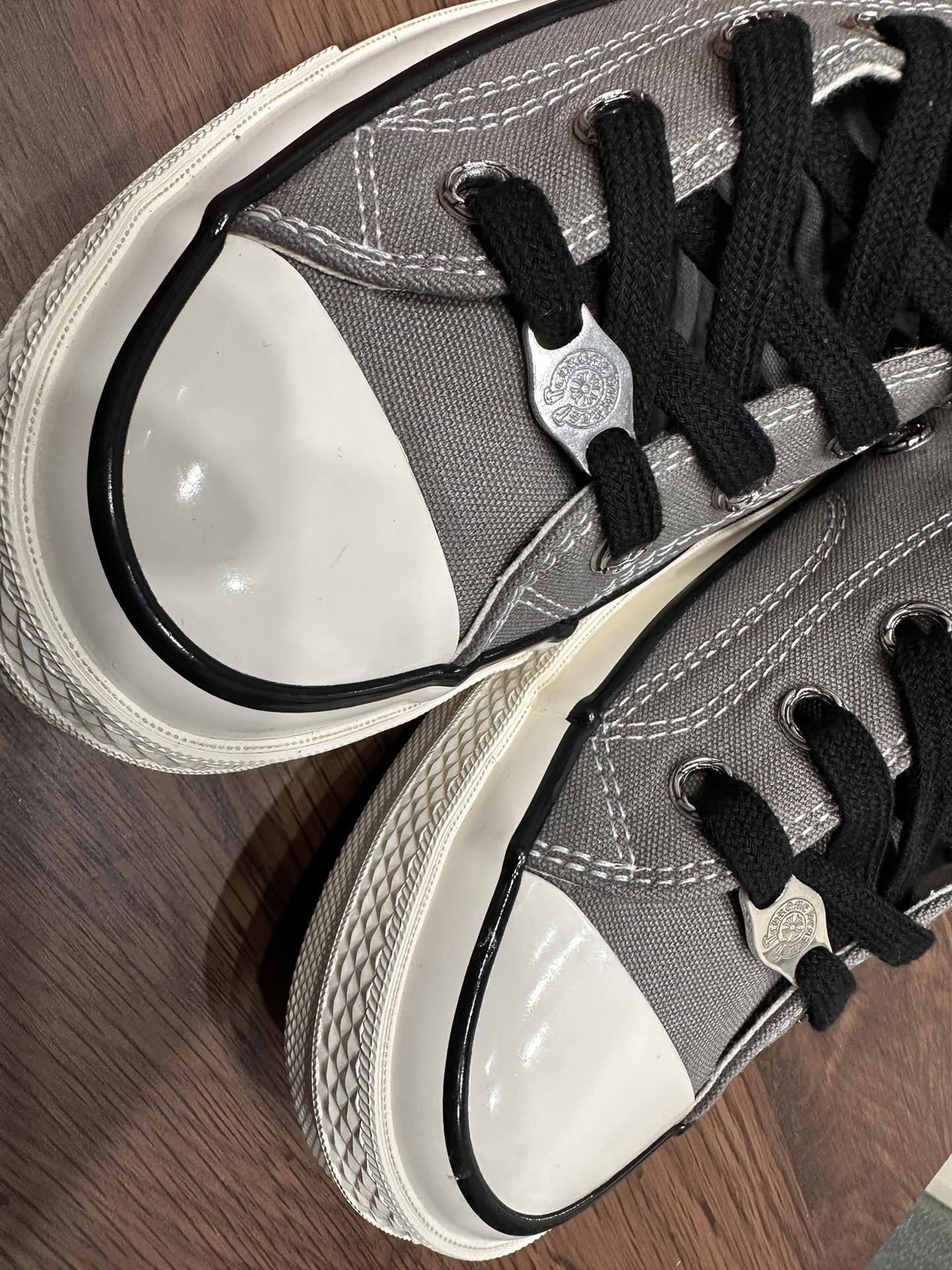 クロムハーツ x コンバース クロス 1970s High Top スニーカー グレー 画像 4