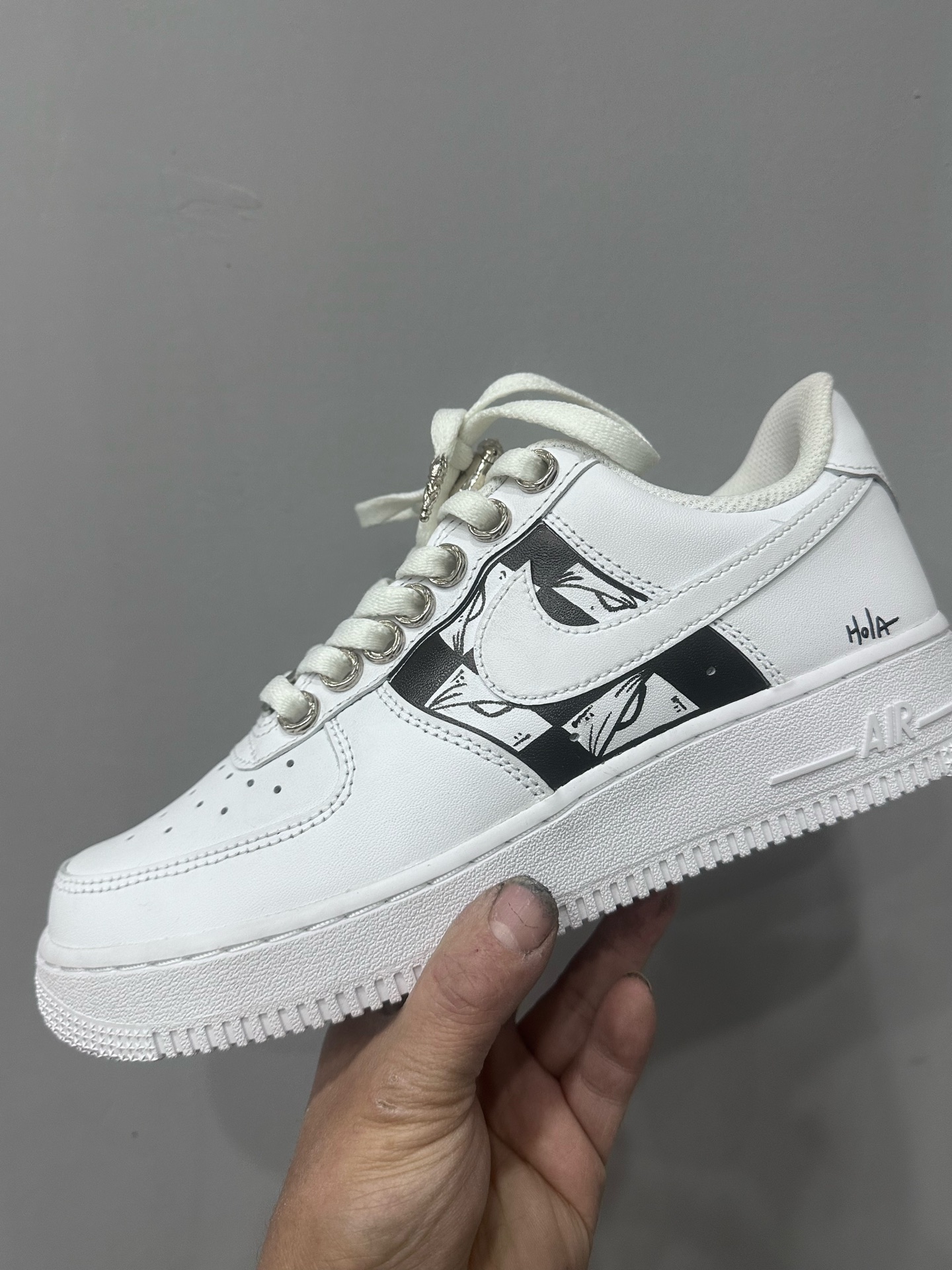 クロムハーツ x ナイキ ハンドペイント Air Force 1 スニーカー マルチカラー 画像 5