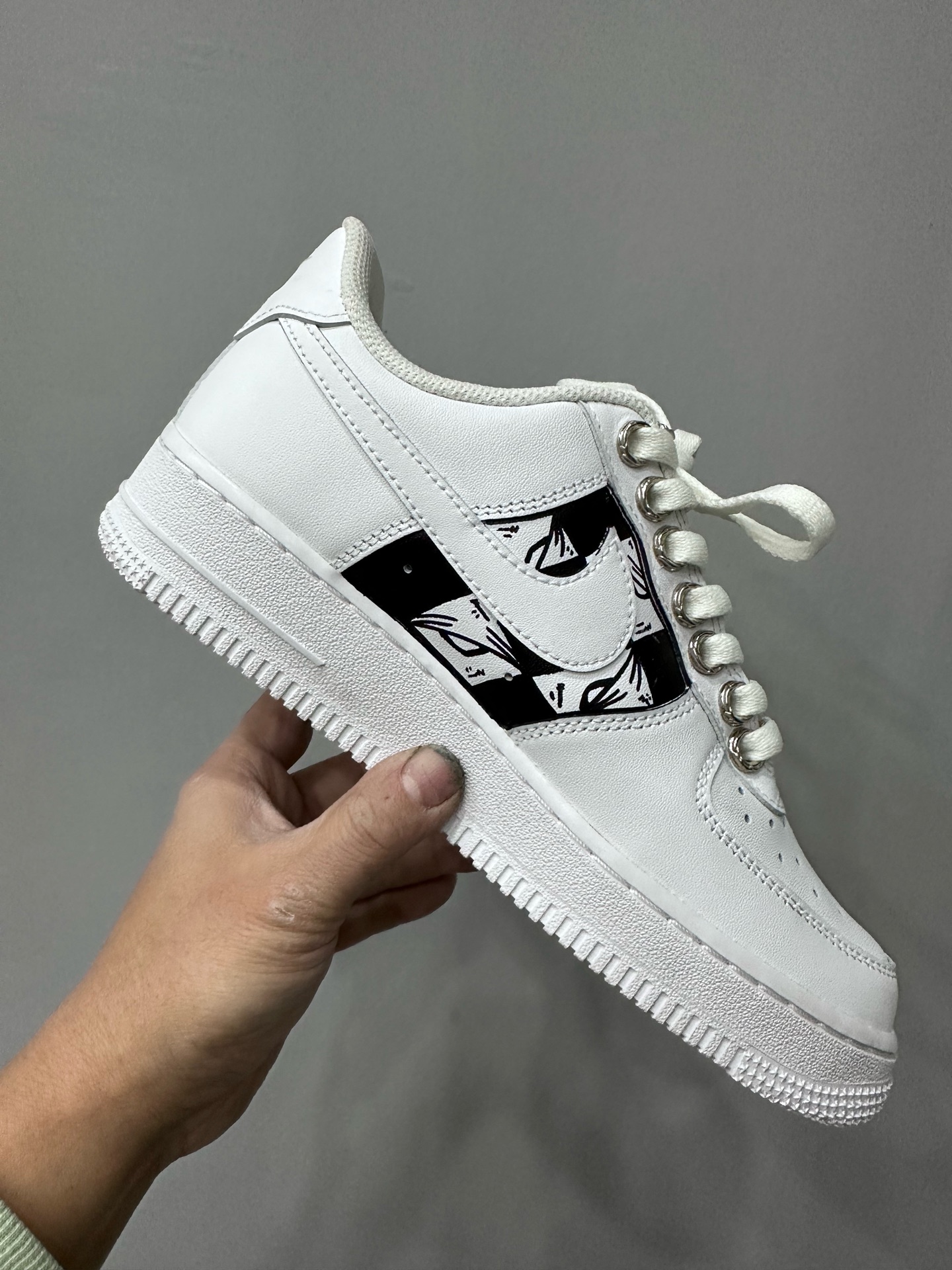 クロムハーツ x ナイキ ハンドペイント Air Force 1 スニーカー マルチカラー 画像 6