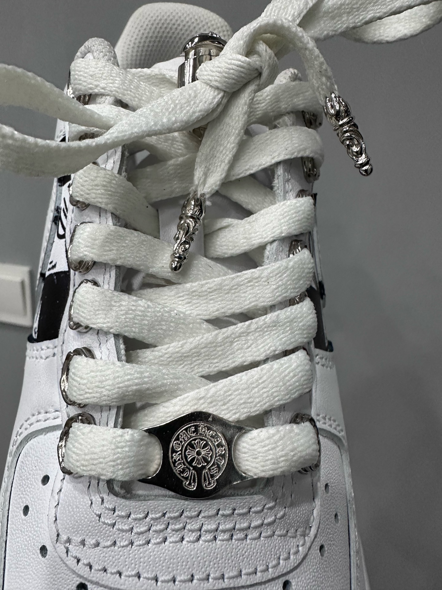 クロムハーツ x ナイキ ハンドペイント Air Force 1 スニーカー マルチカラー 画像 7