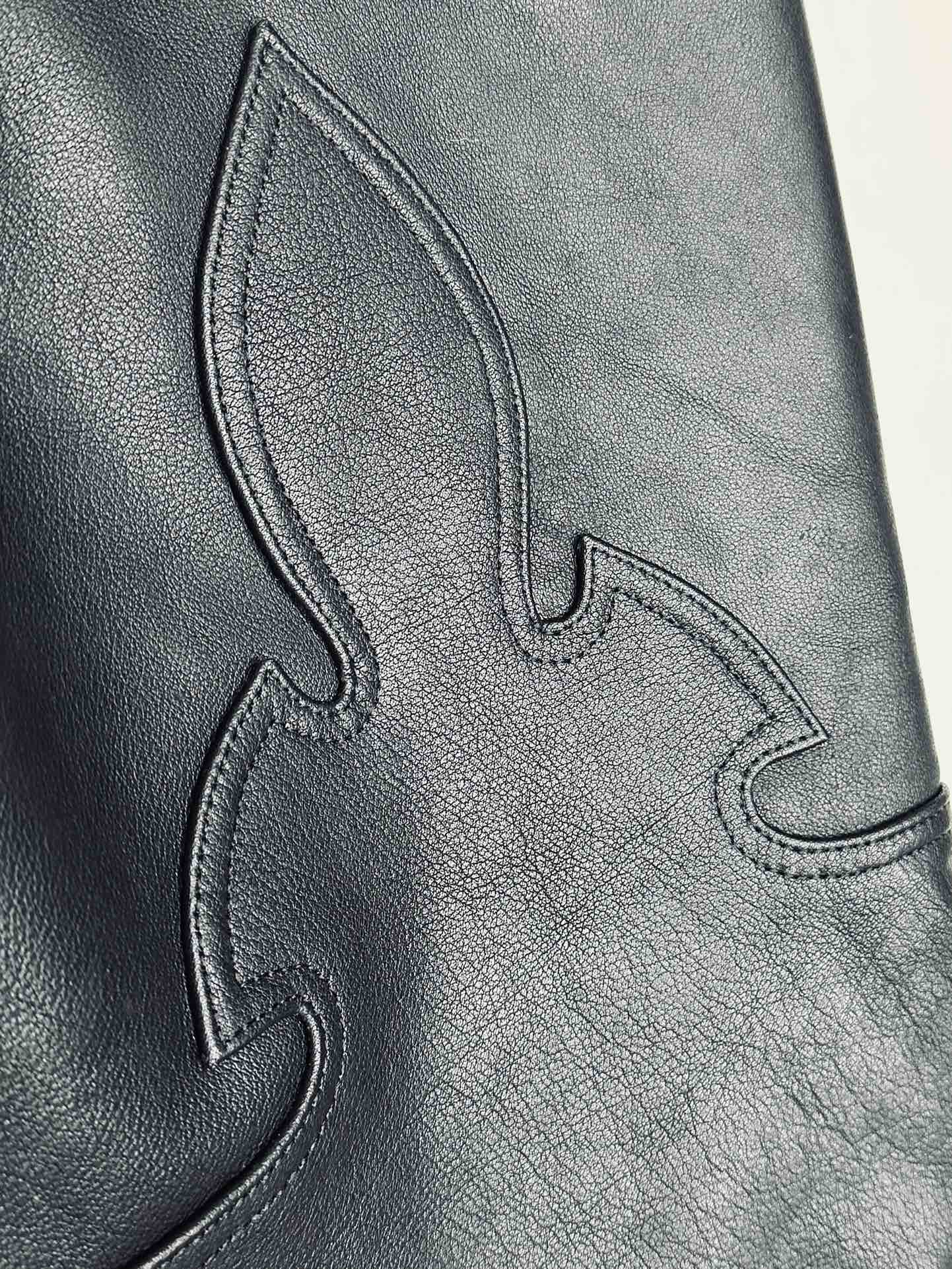 クロムハーツ フレイム Leather ジーンズ 画像 7