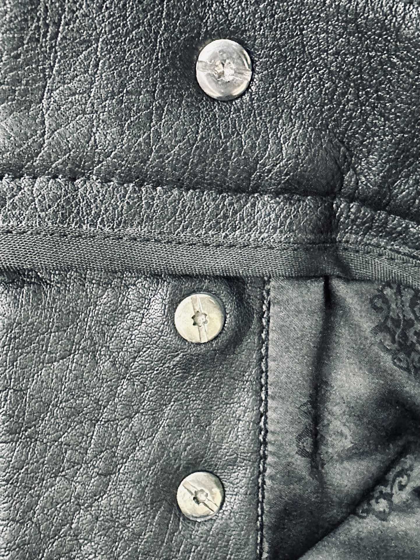 クロムハーツ フレイム Leather ジーンズ 画像 9