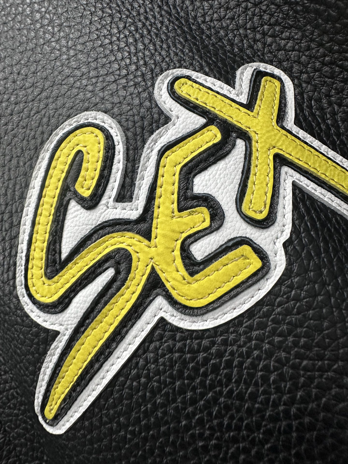 クロムハーツ Sex Records Zip レザー モトジャケット ブラック 詳細画像 2